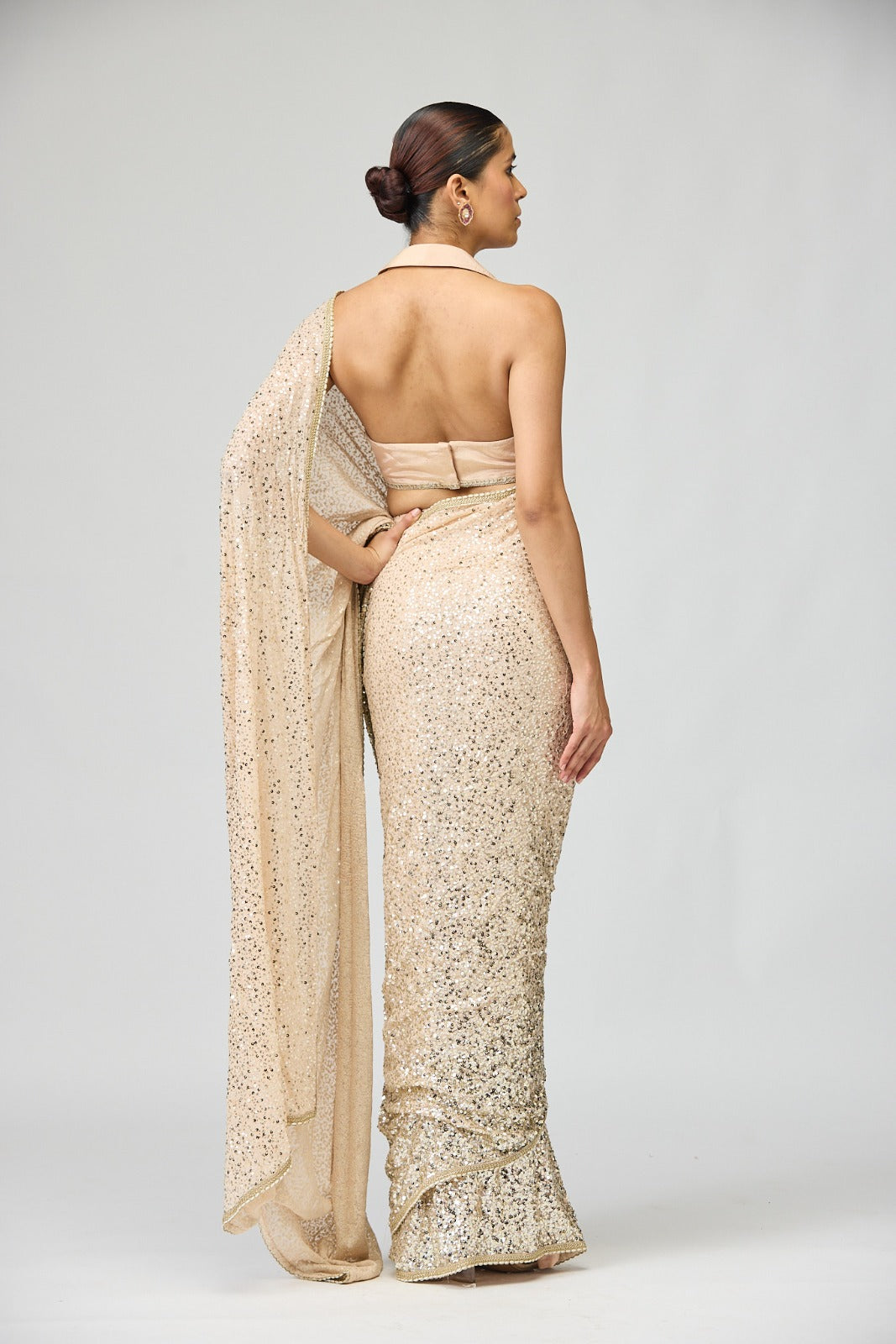 GGT EMBELLISHED SAREE SET