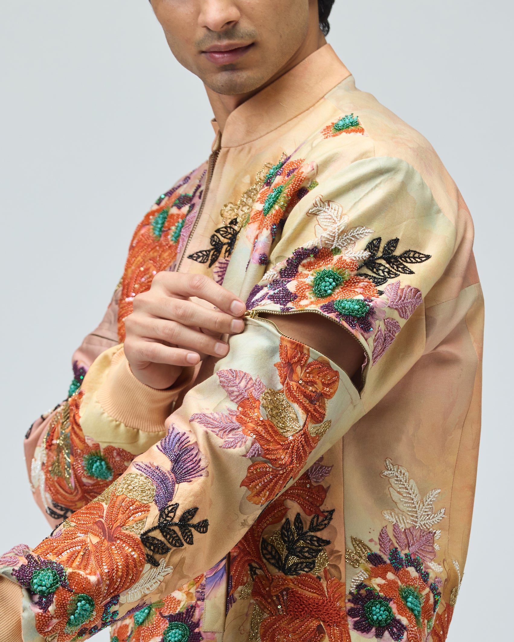 LIGHT PINK BOMBER JACKET SET