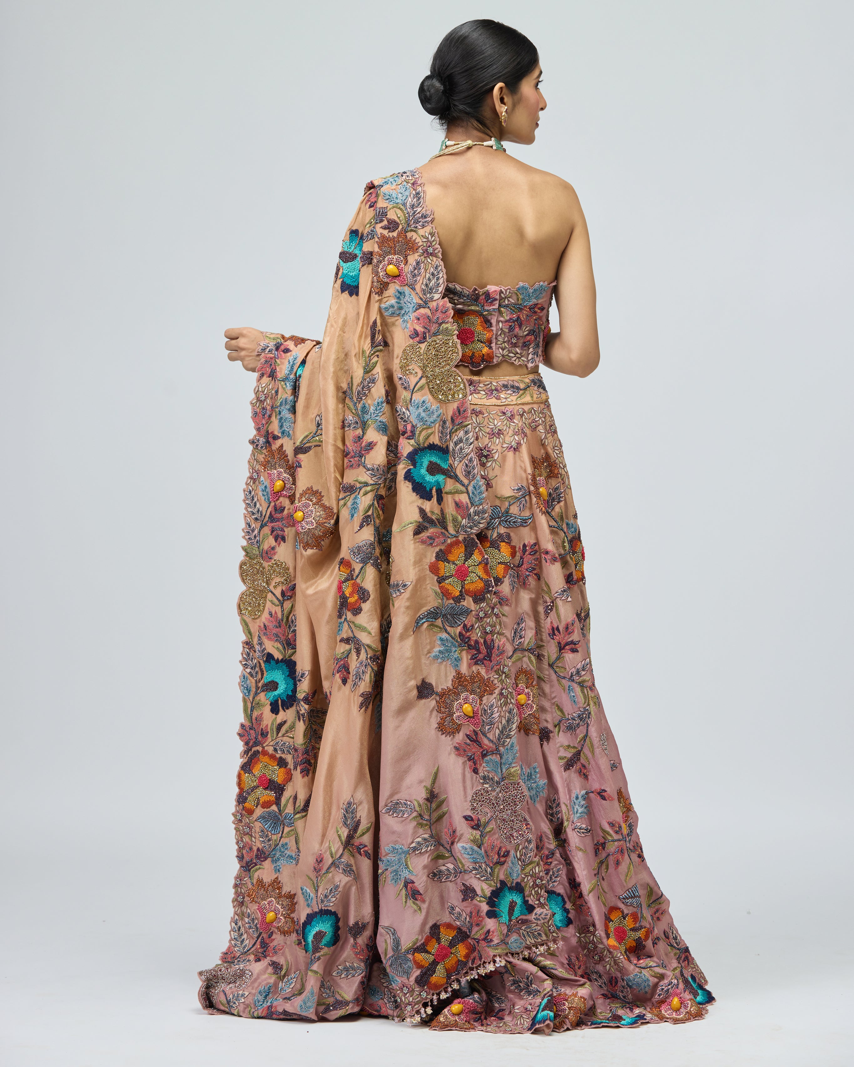 THREAD WORK LEHENGA SET