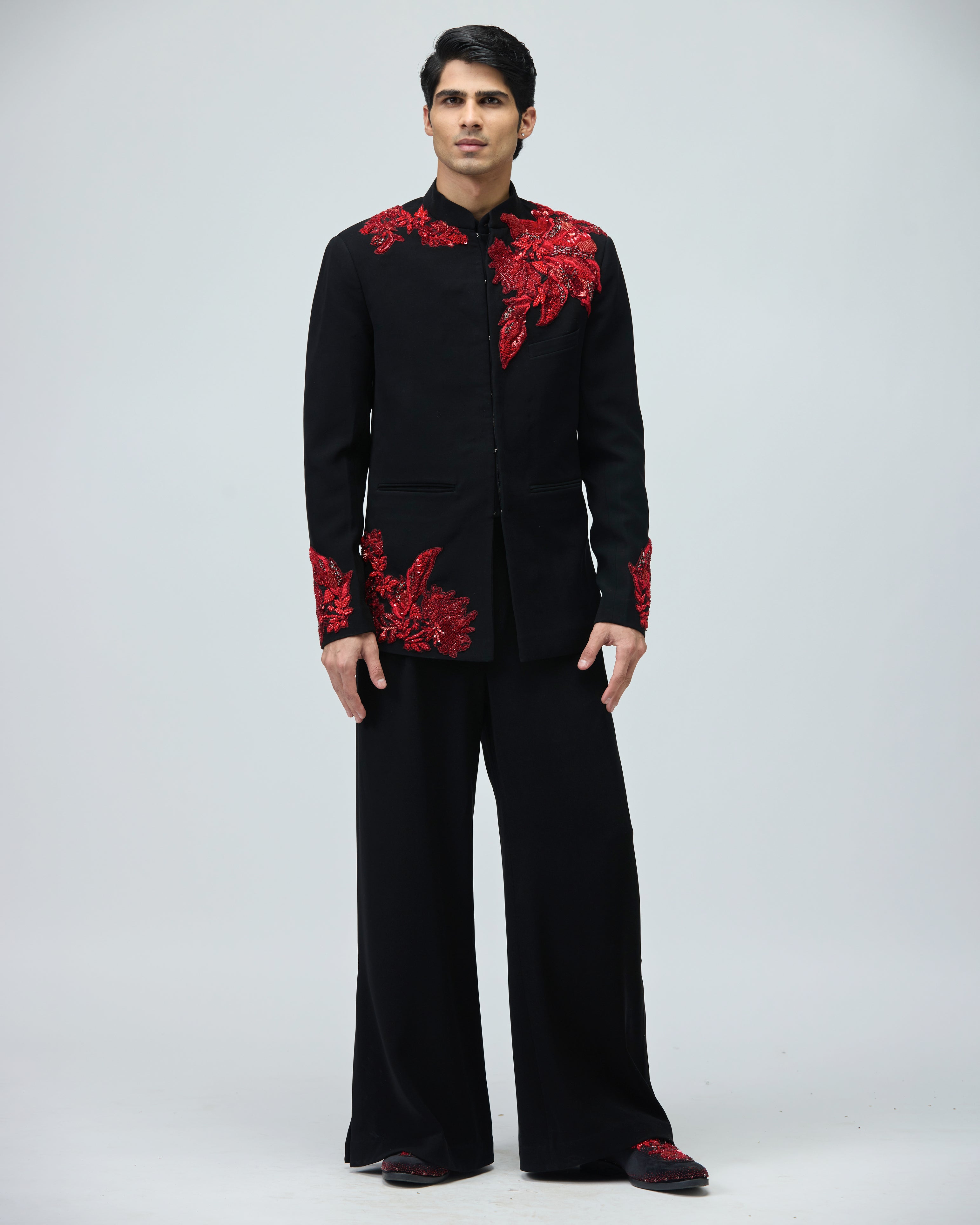 BLACK CLASSIC BANDHGALA