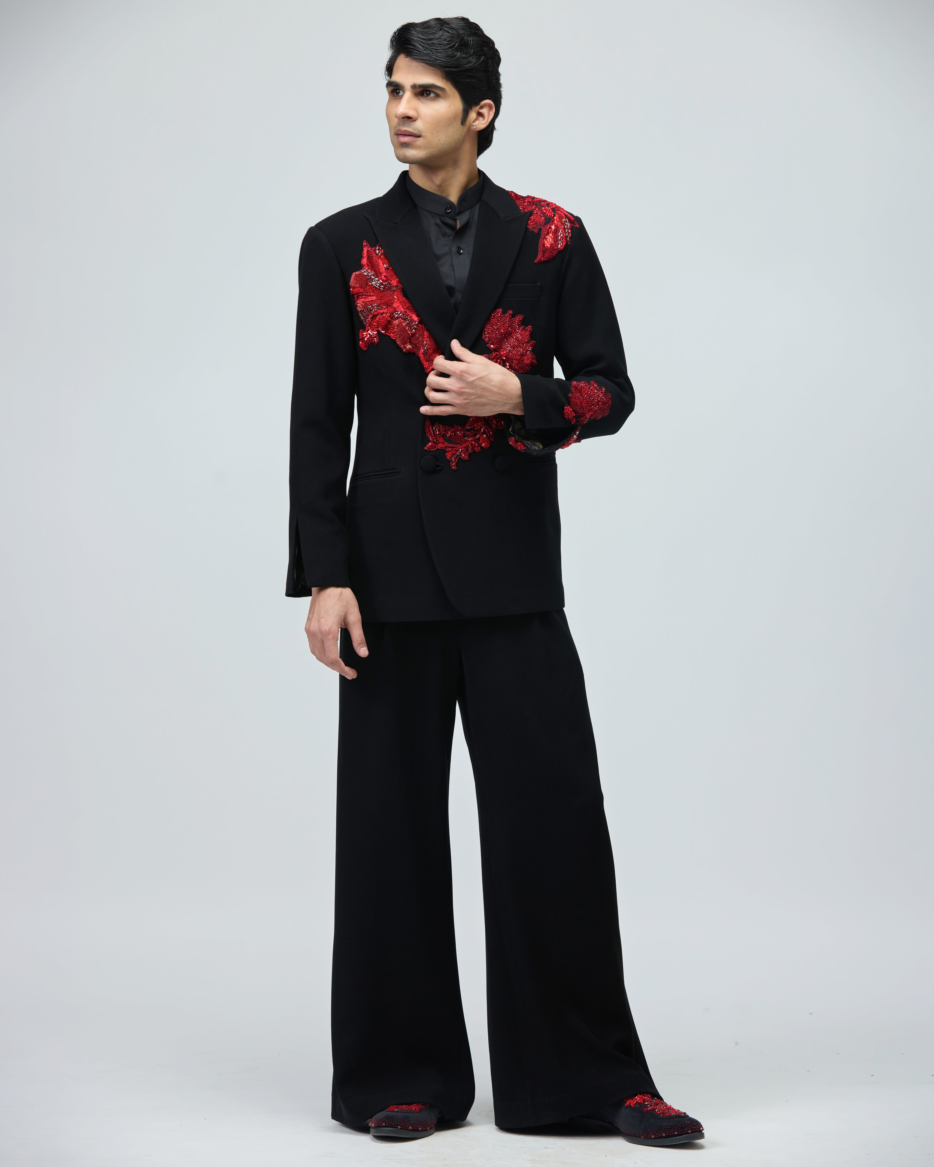 BLACK CLASSIC BANDHGALA