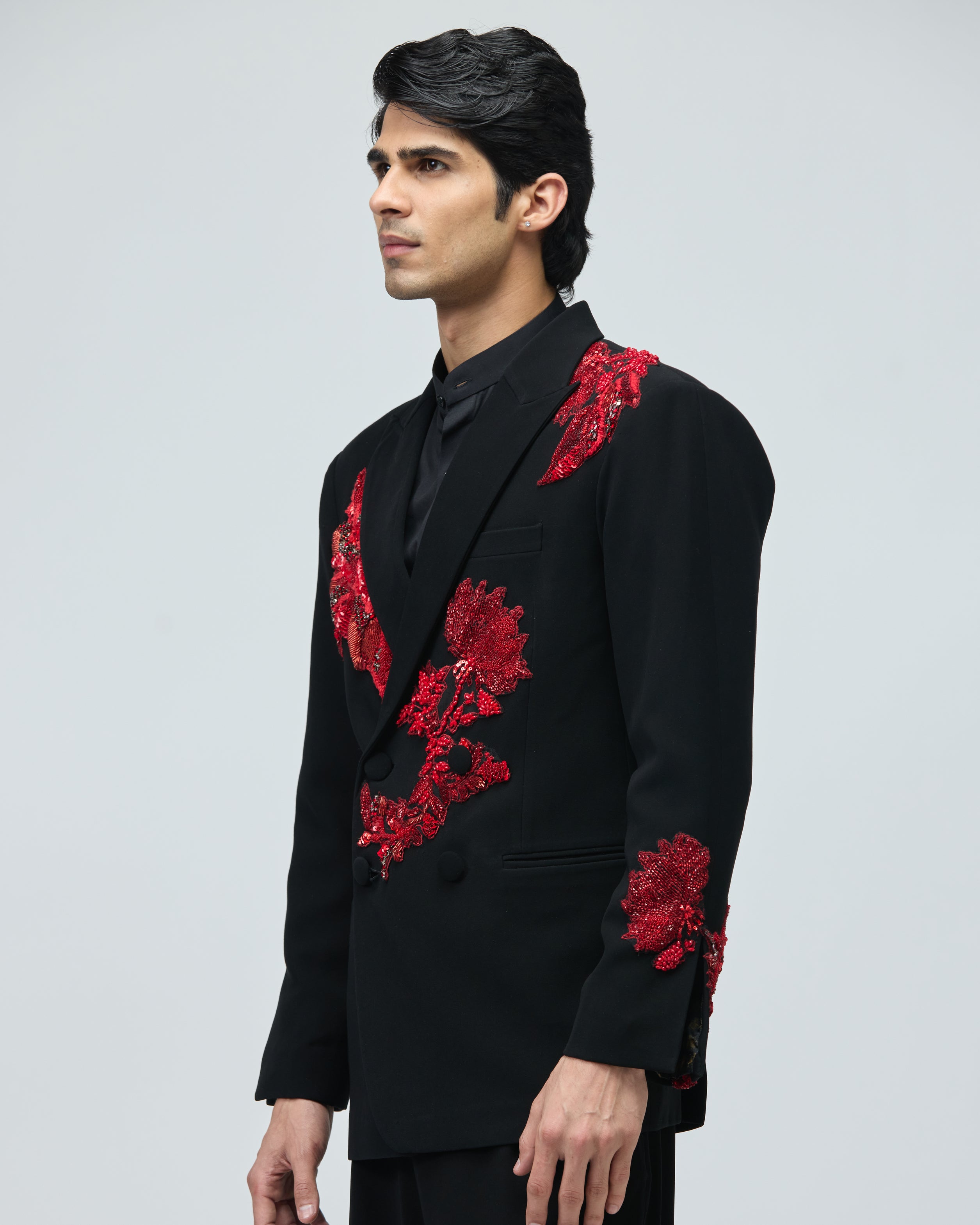 BLACK CLASSIC BANDHGALA