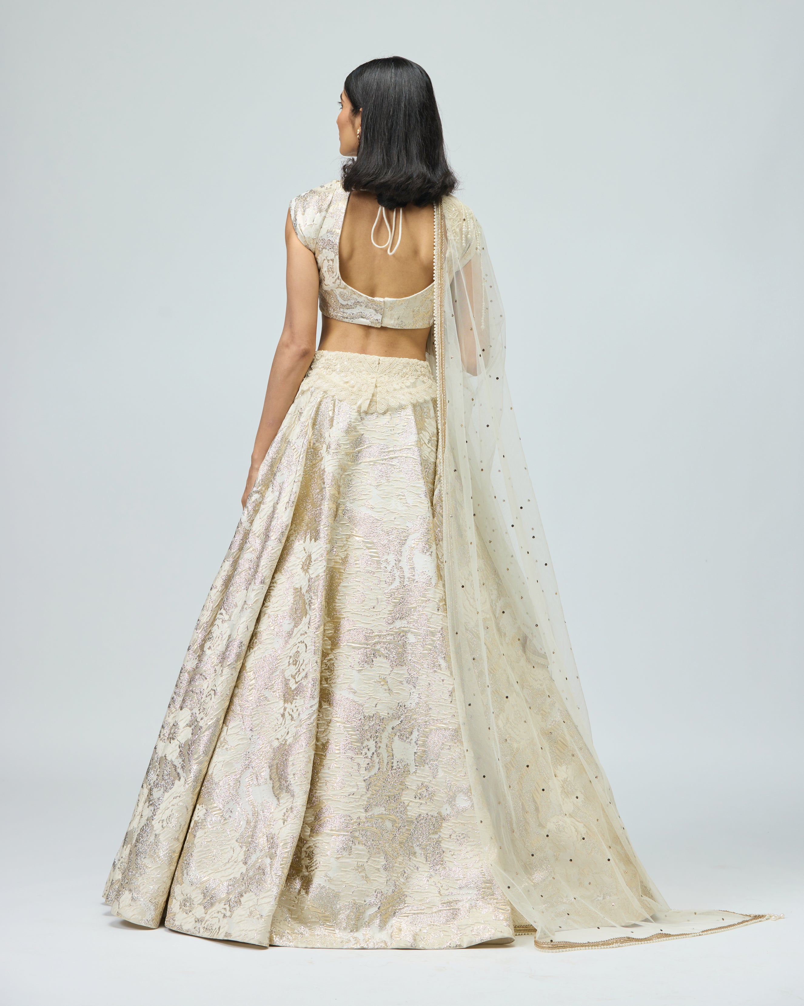 PEARL EMBROIDERED LEHENGA SET