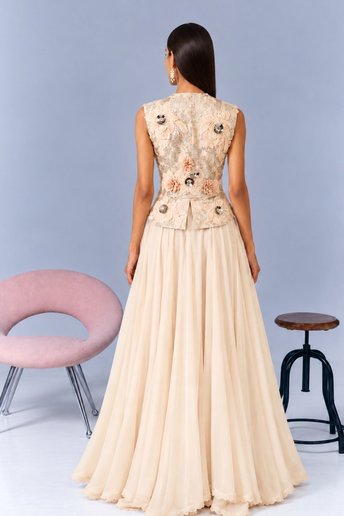 Ivory Skirt Set