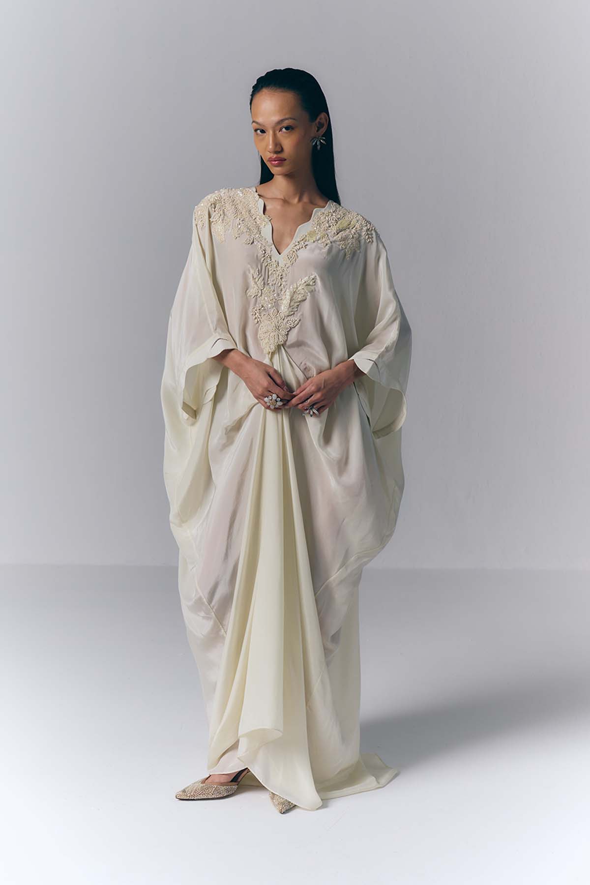 Ivory Whisper Kaftan