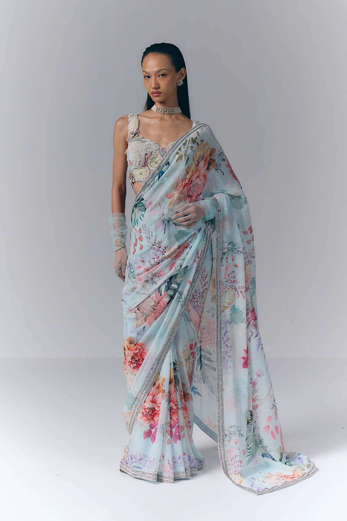 Ethereal Bloom Saree