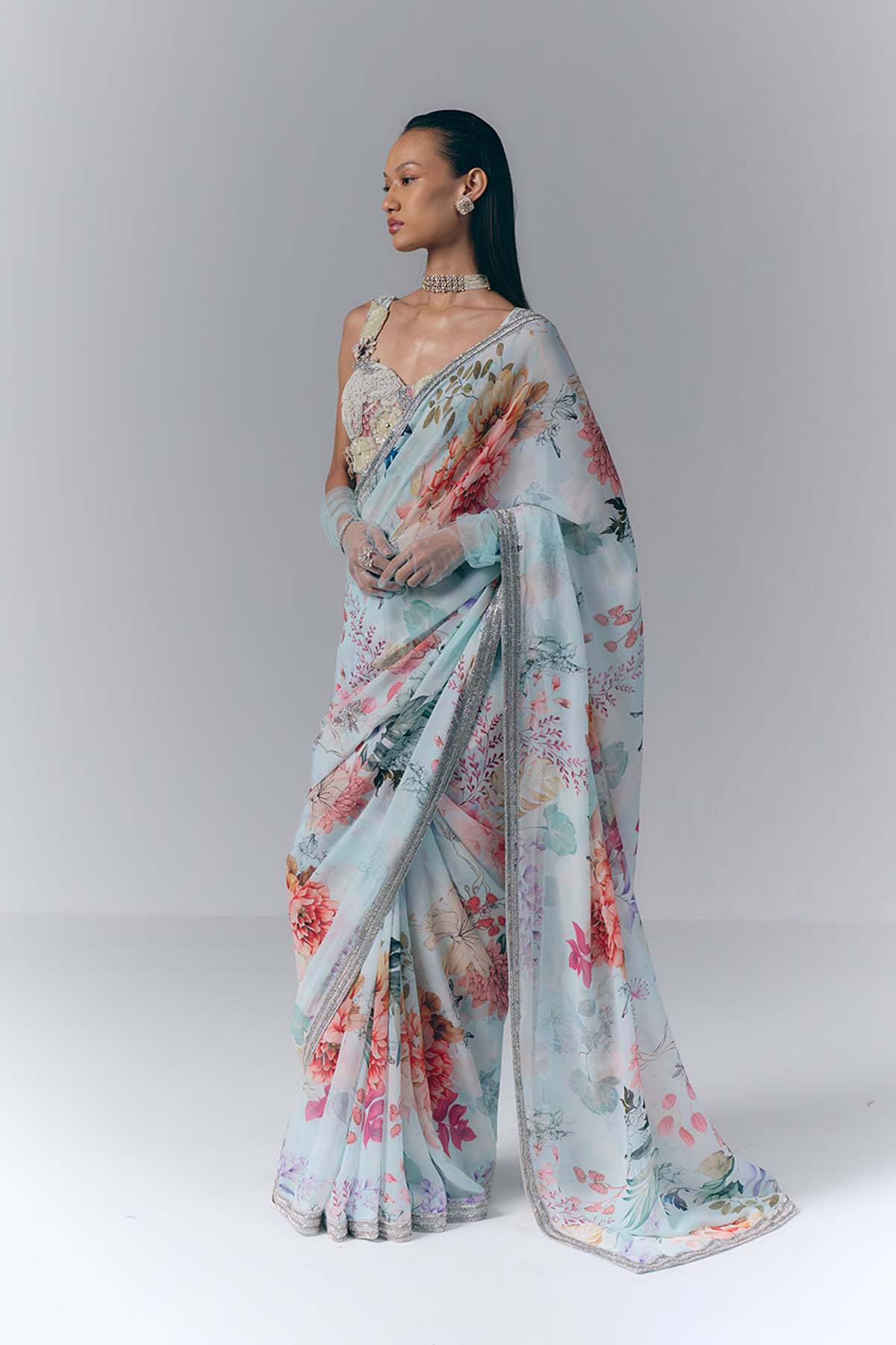 Ethereal Bloom Saree