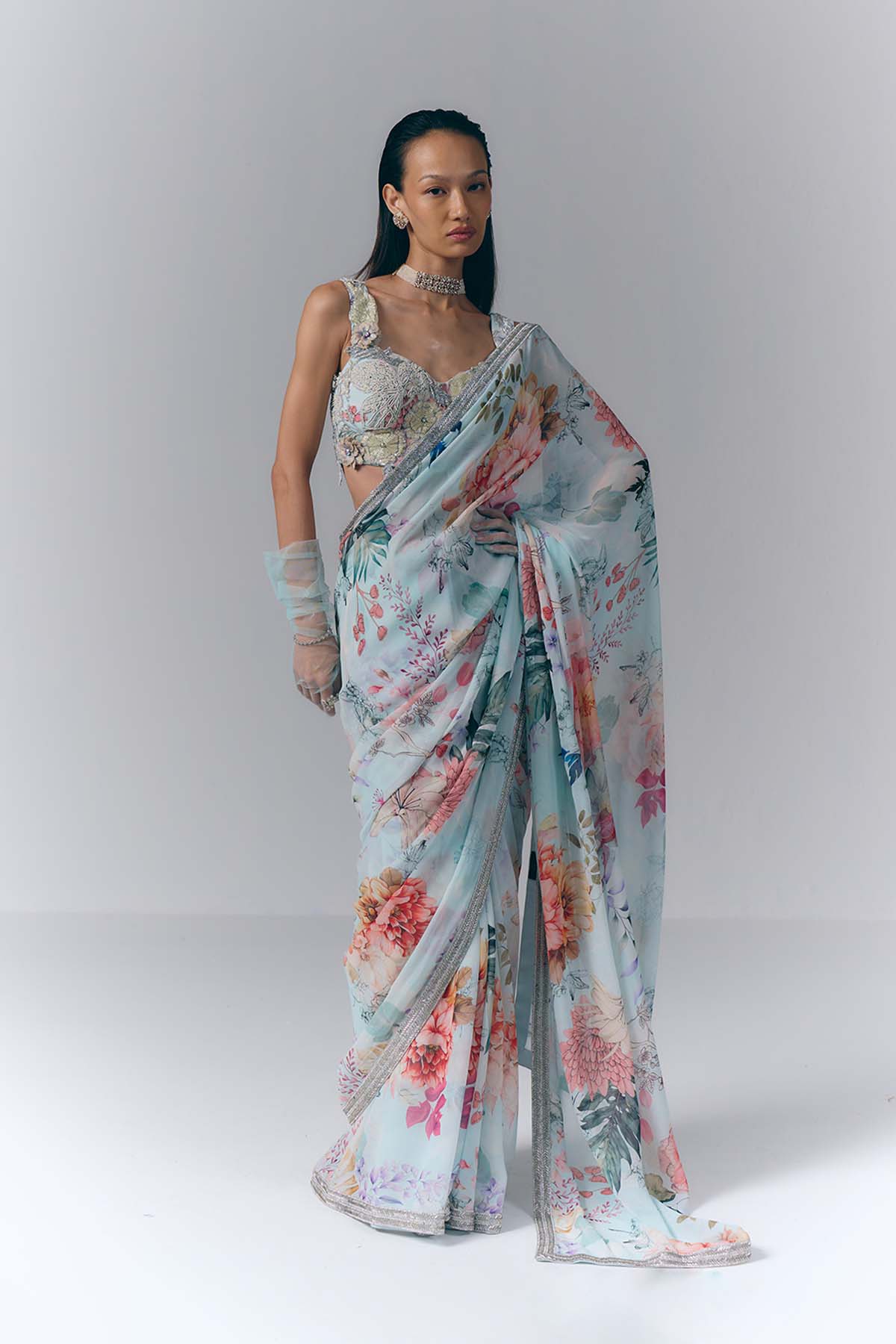 Ethereal Bloom Saree