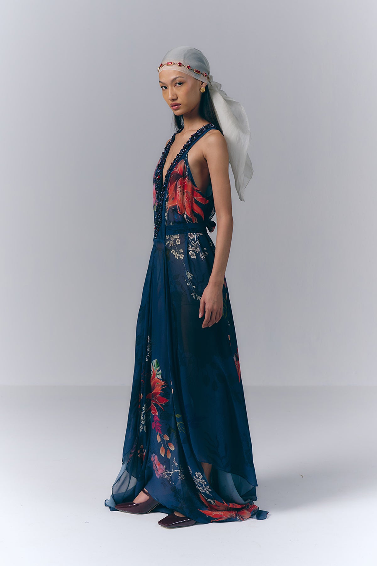 Midnight Floral Dress