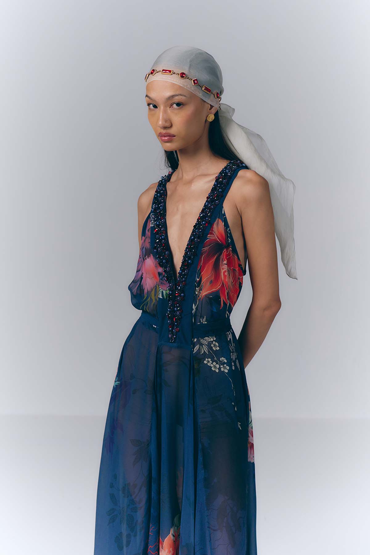 Midnight Floral Dress