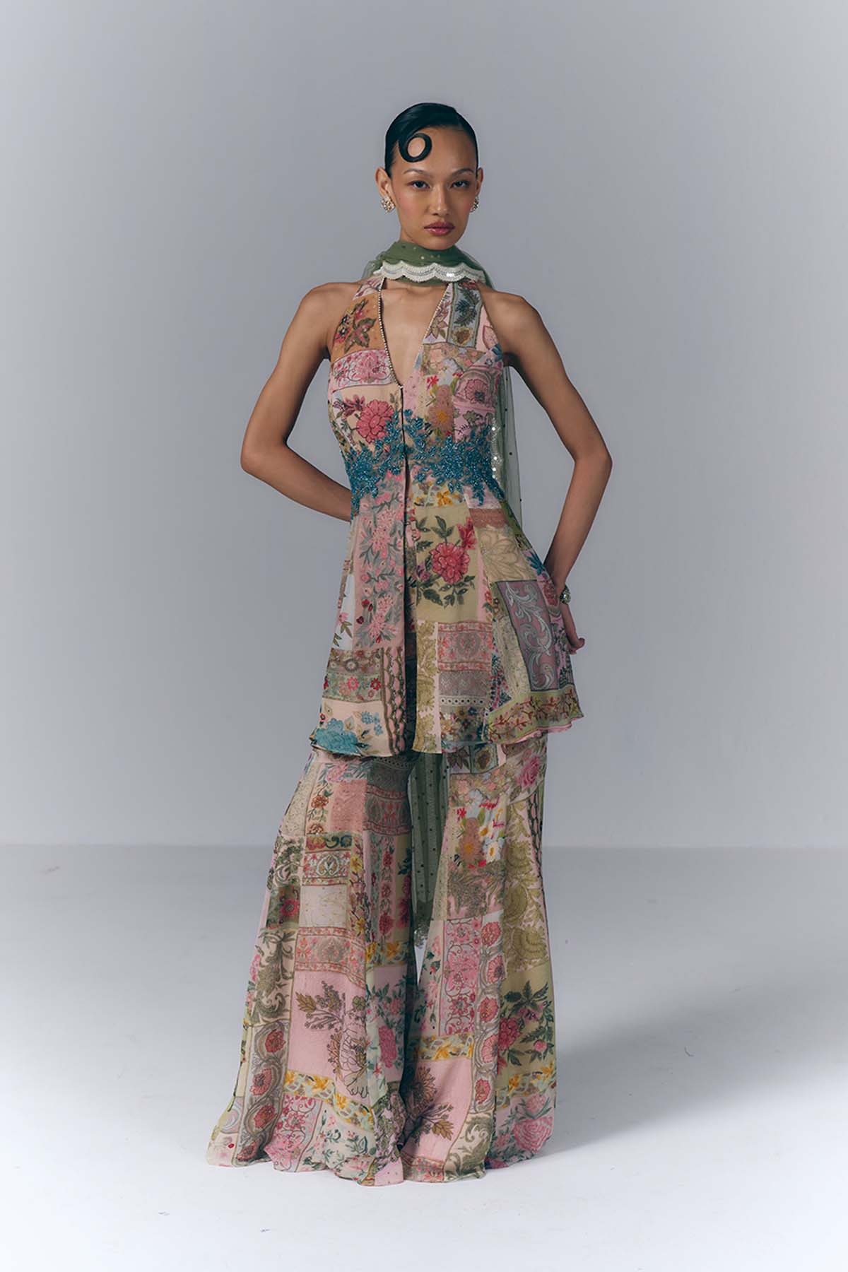 Eden Bloom peplum Set