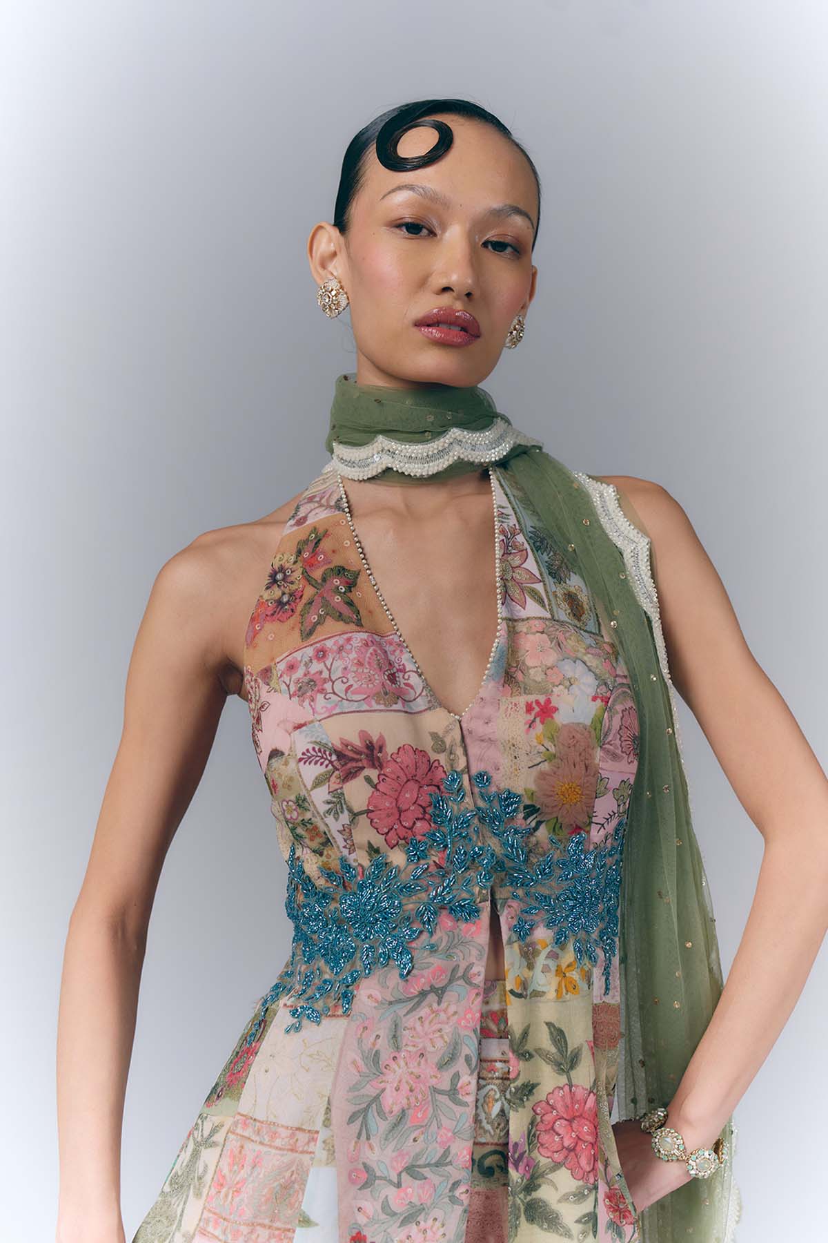 Eden Bloom peplum Set