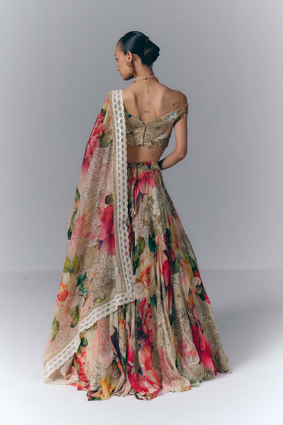 Multicolored Lehenga Set