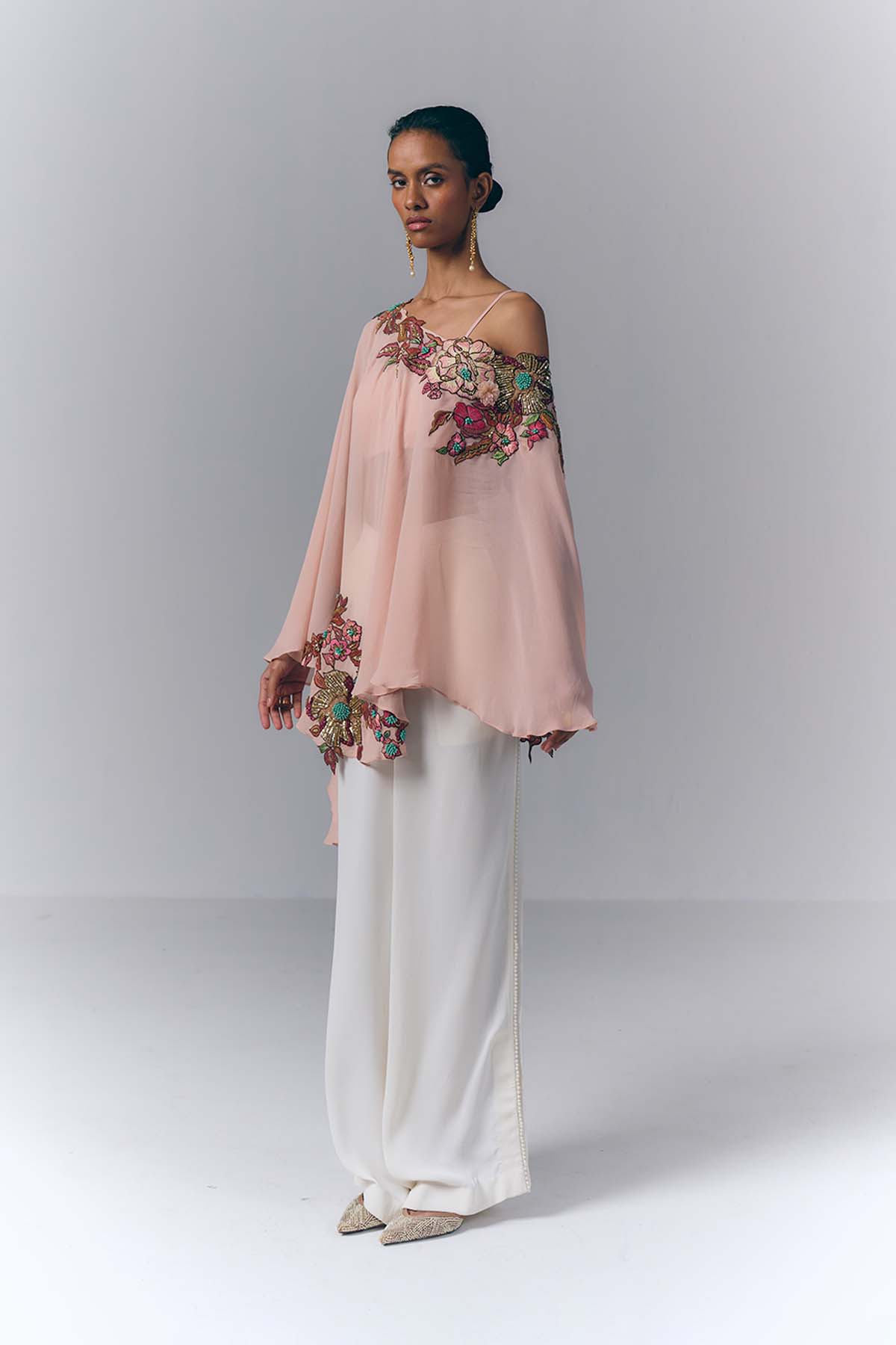 Peach Petal Kaftan Set