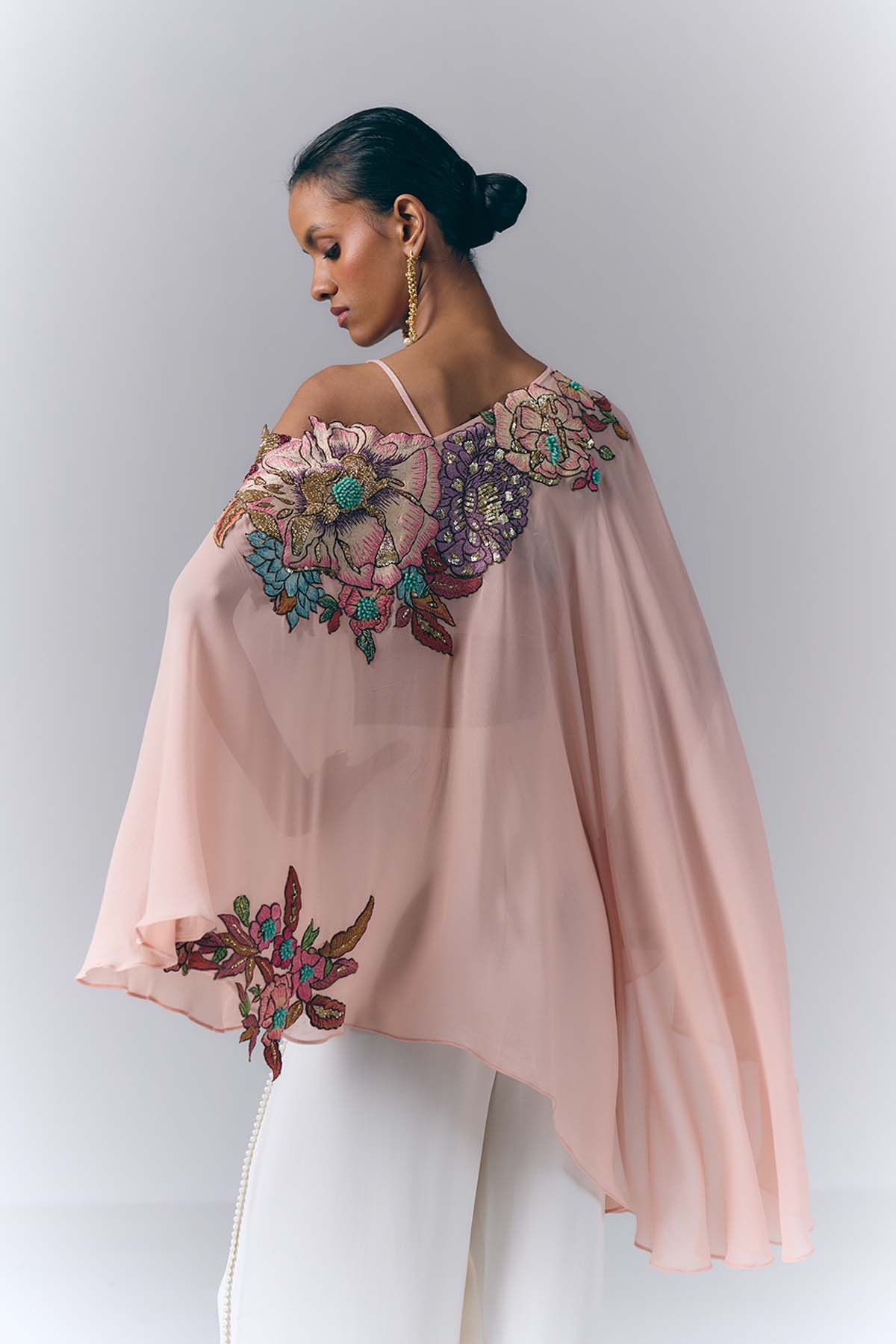 Peach Petal Kaftan Set