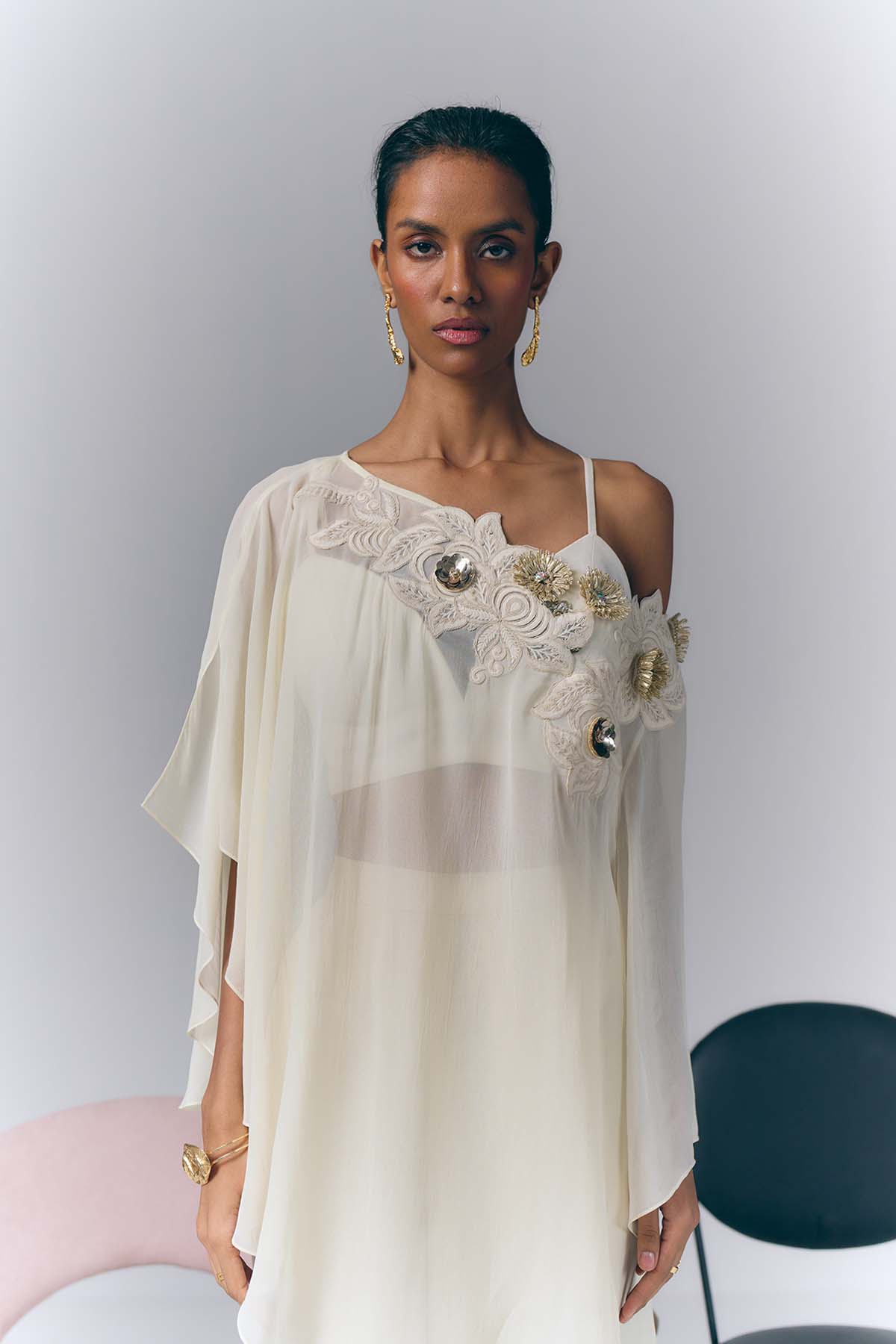 Ivory Embellished Co-ord Set
