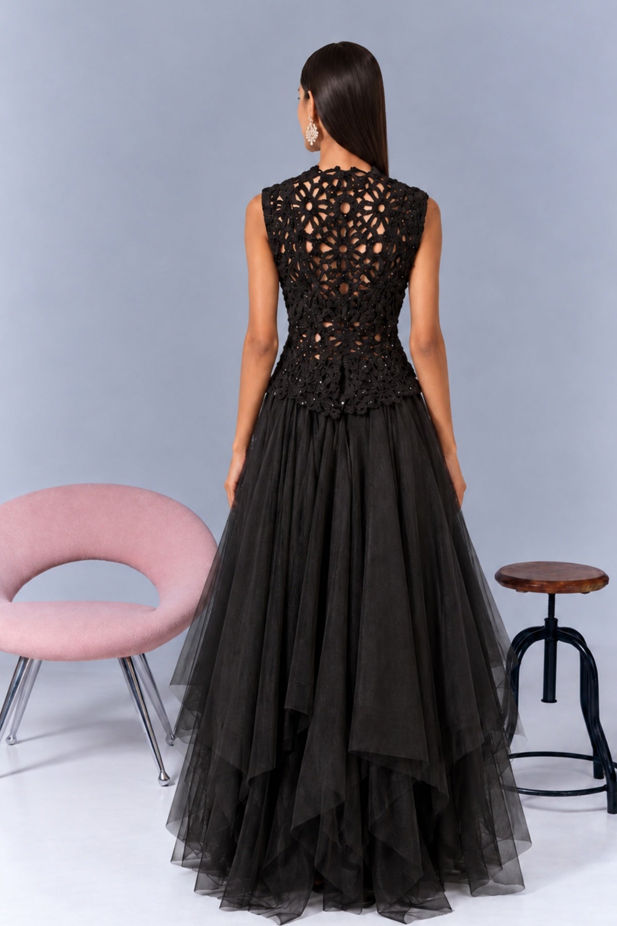 Black Skirt Set