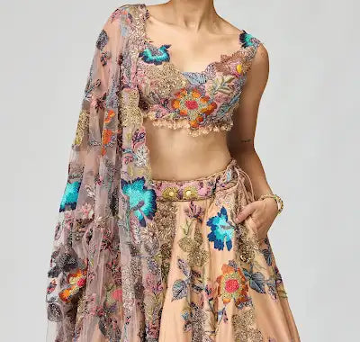 OMBRE EMBELLISHED LEHENGA SET