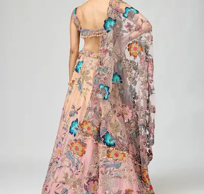 OMBRE EMBELLISHED LEHENGA SET