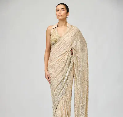 GGT EMBELLISHED SAREE SET