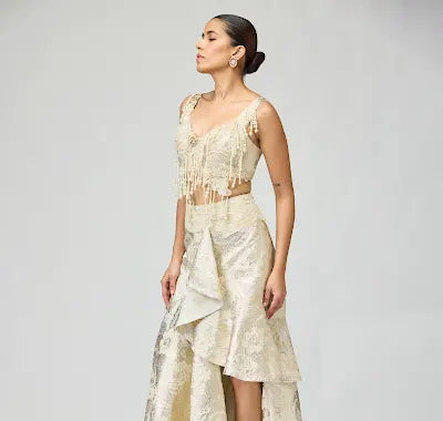 SILK BROCADE SKIRT SET