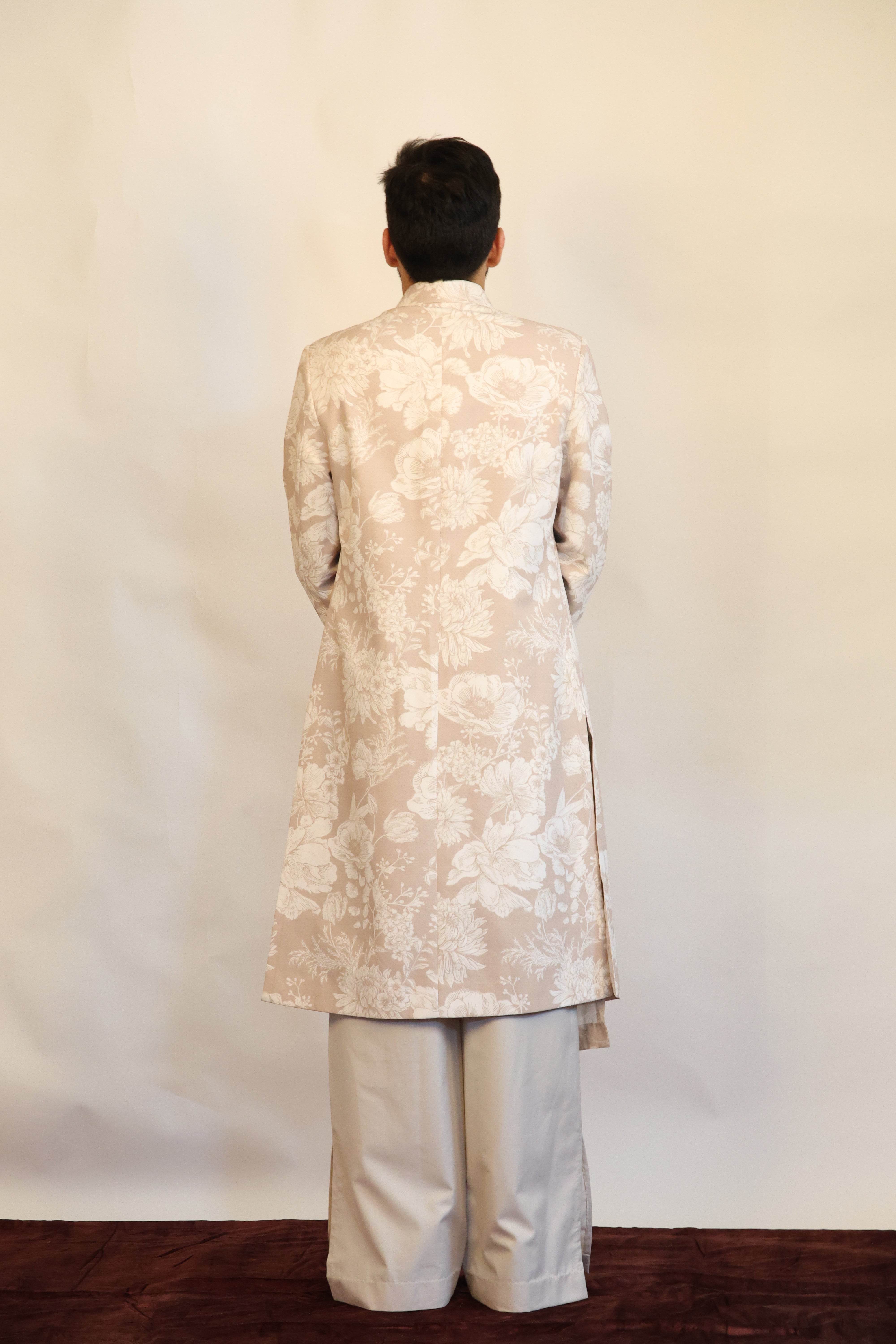 Printed Sherwani Set