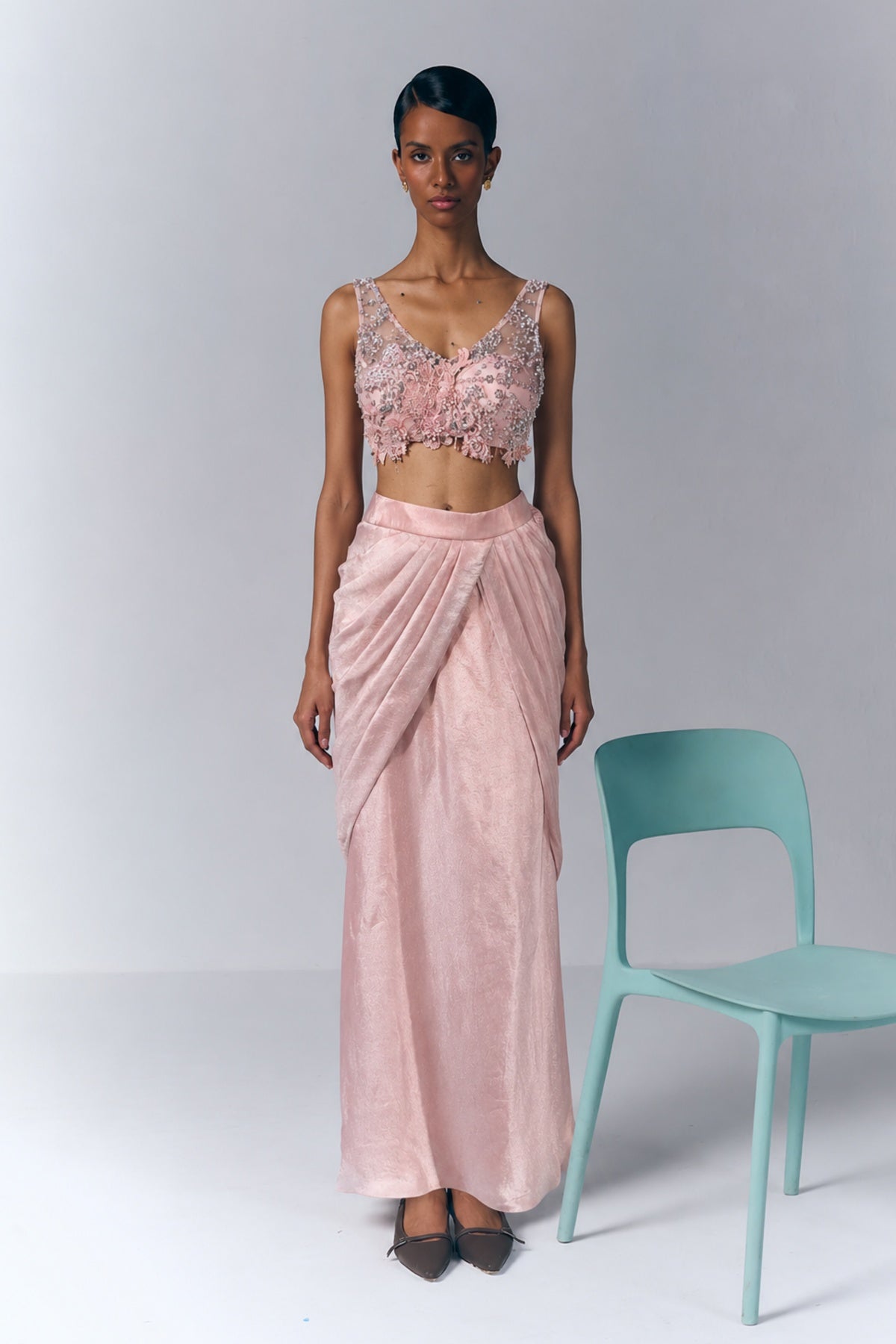 Pink Skirt Set
