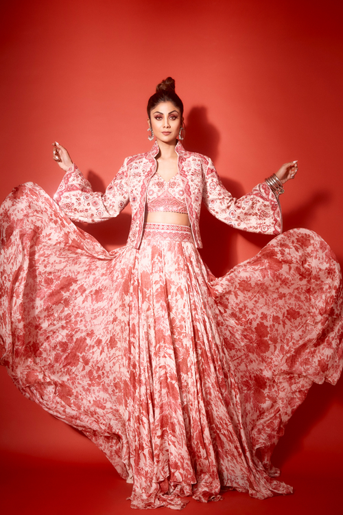 SHILPA SHETTY-SKIRT SET