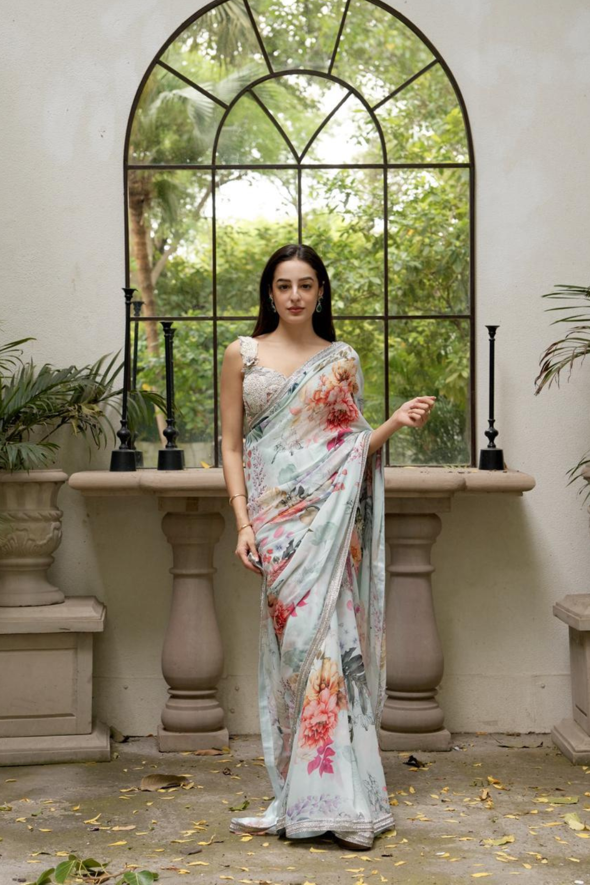 Tarini Manchanda In Ethereal Bloom Saree