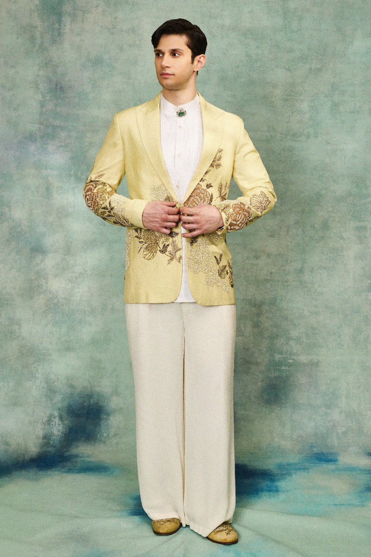 IVORY SUITING FABRIC JACKET
