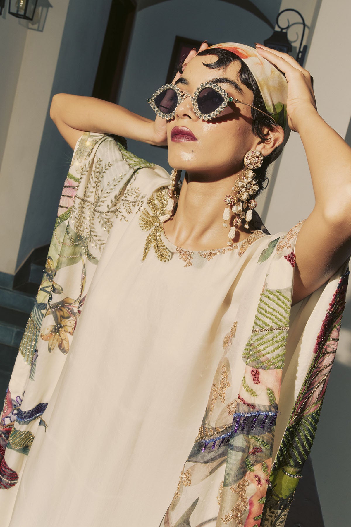 Tropical Printed Kaftan