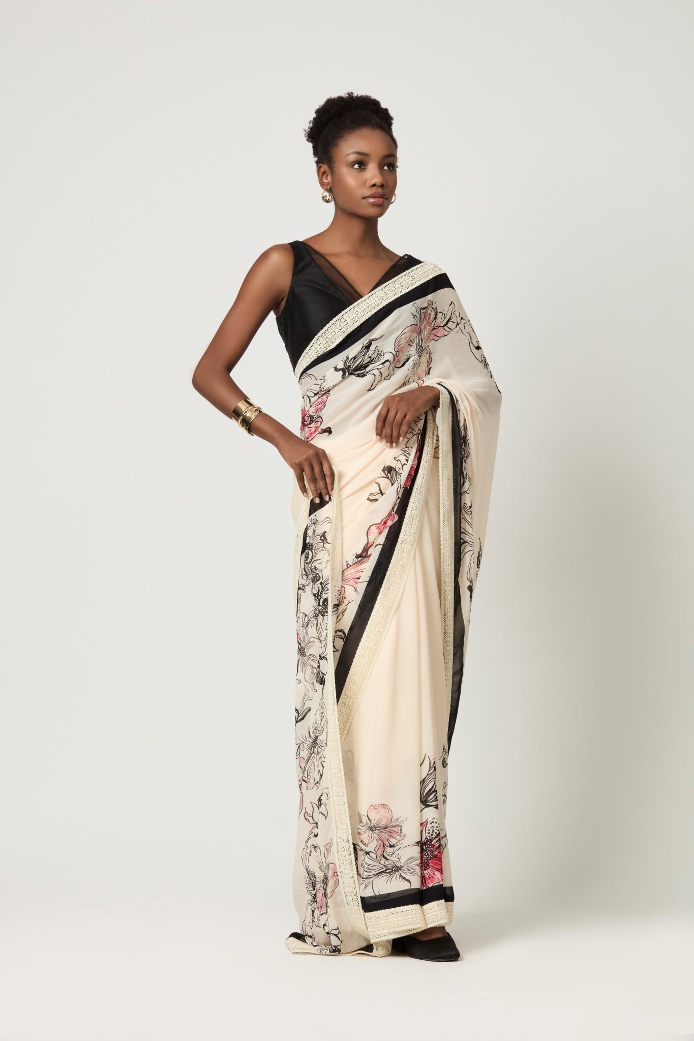 Latest printed outlet sarees