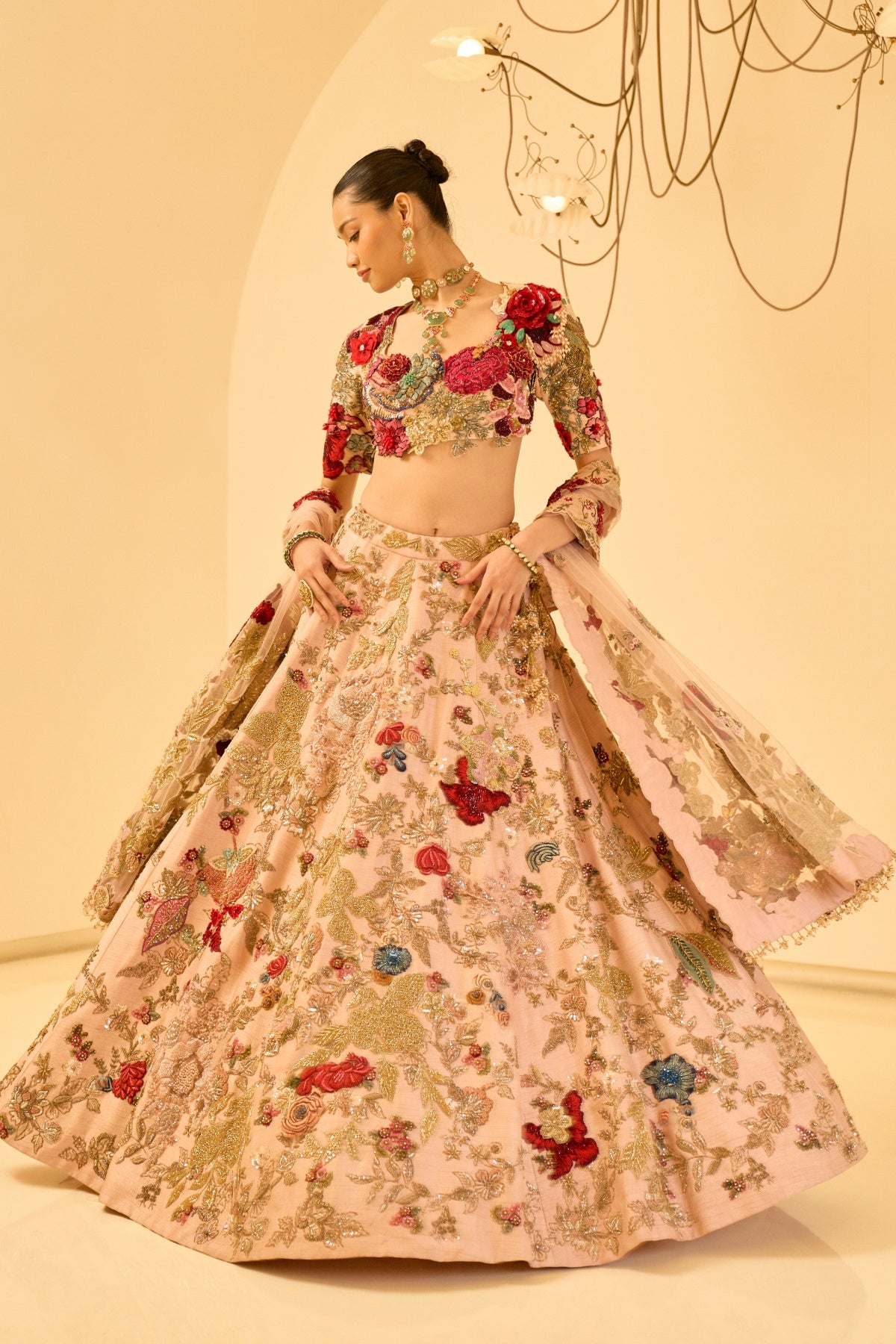 ASTERIA FLORAL LEHENGA SET