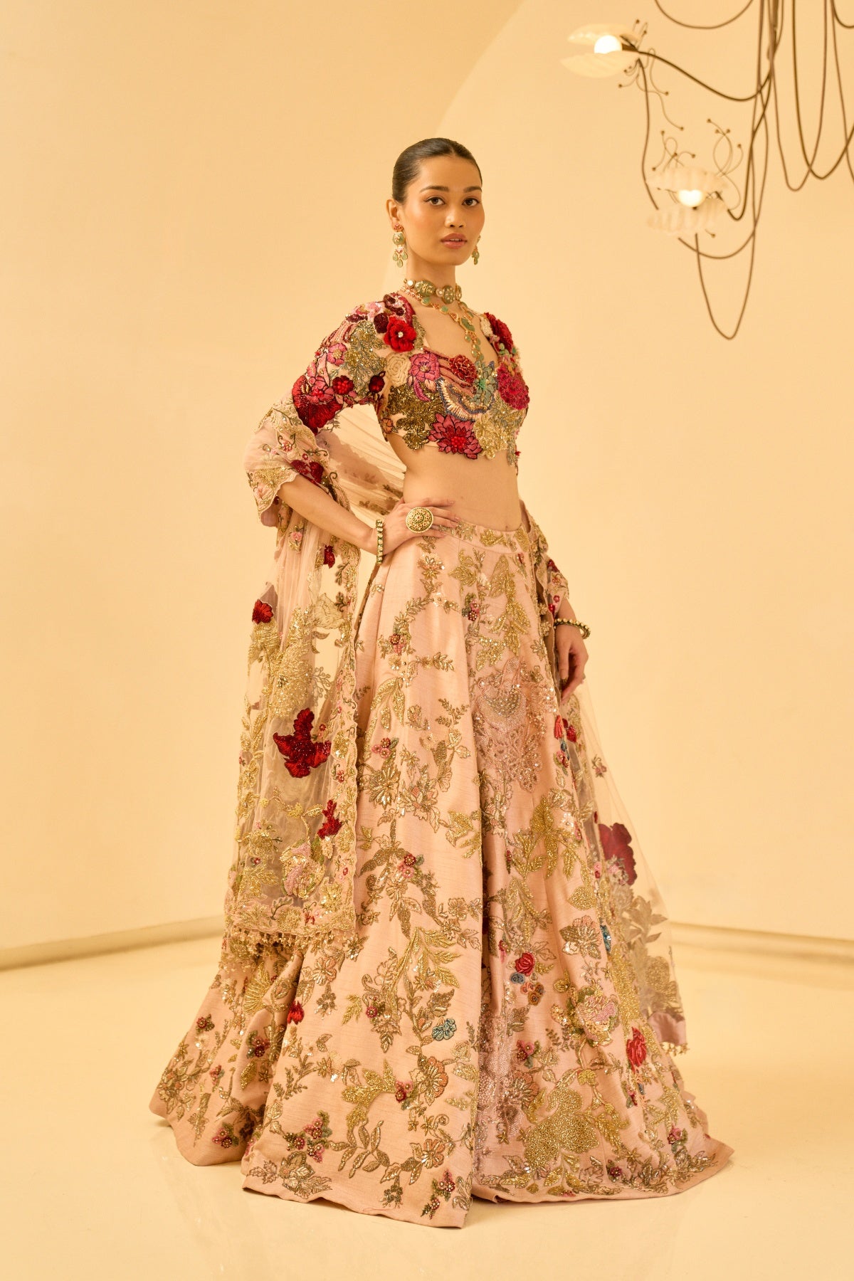 ASTERIA FLORAL LEHENGA SET