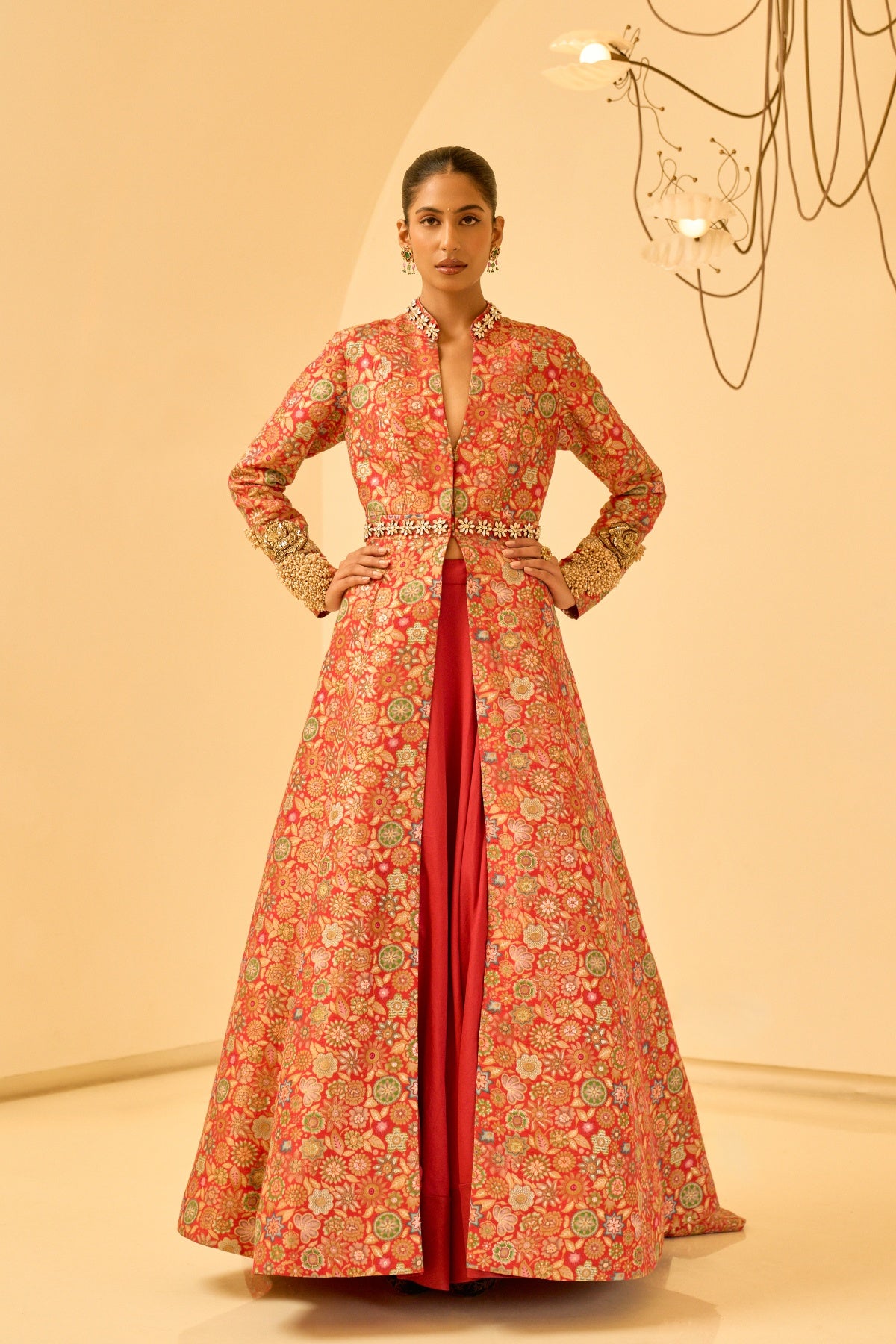 BROCADE JACKET SKIRT SET