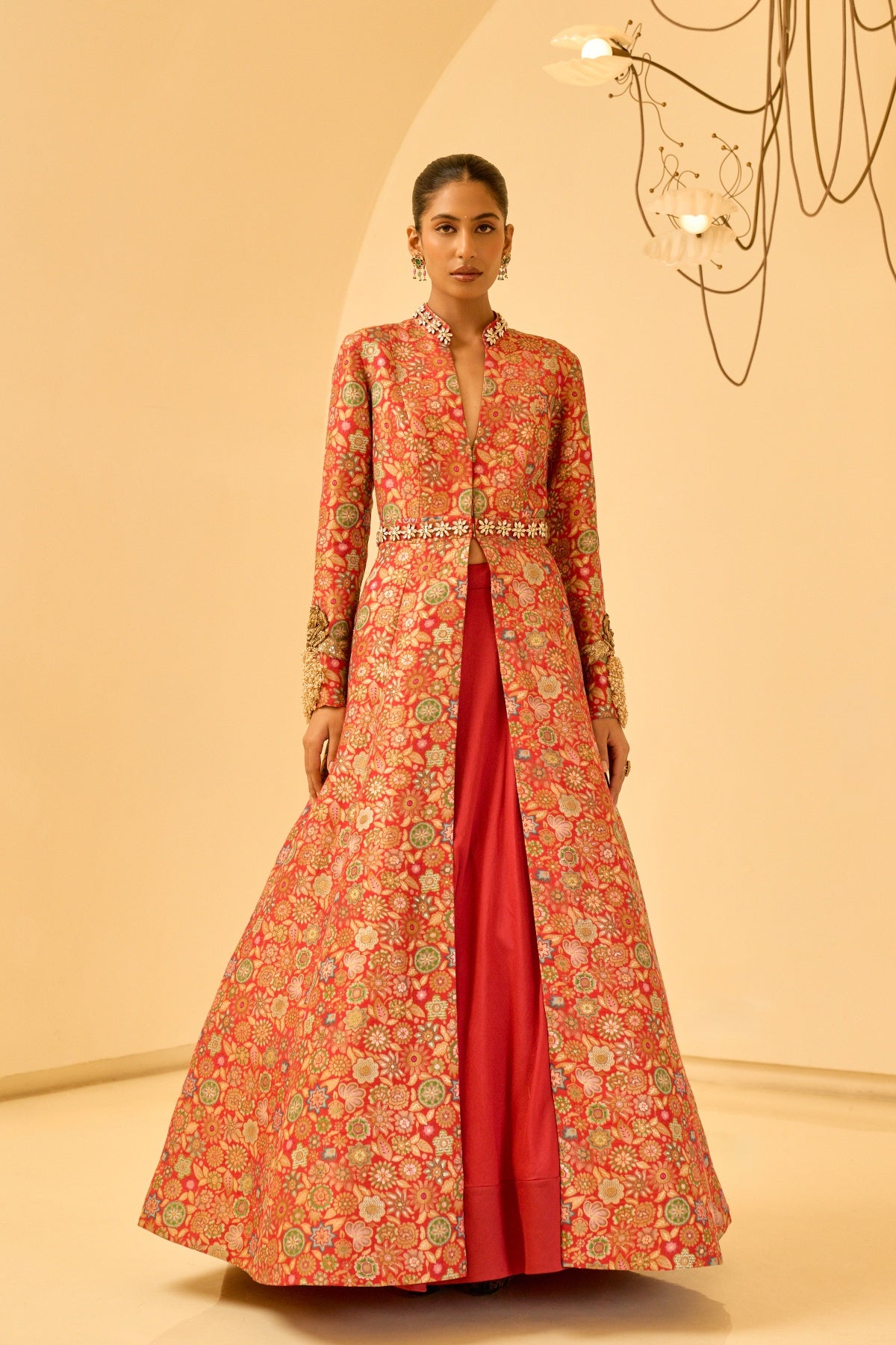 BROCADE JACKET SKIRT SET