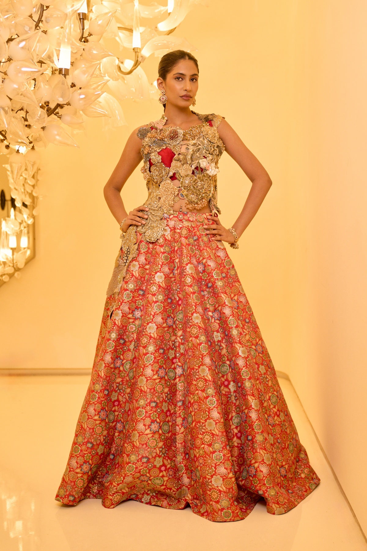 BROCADE SKIRT SET