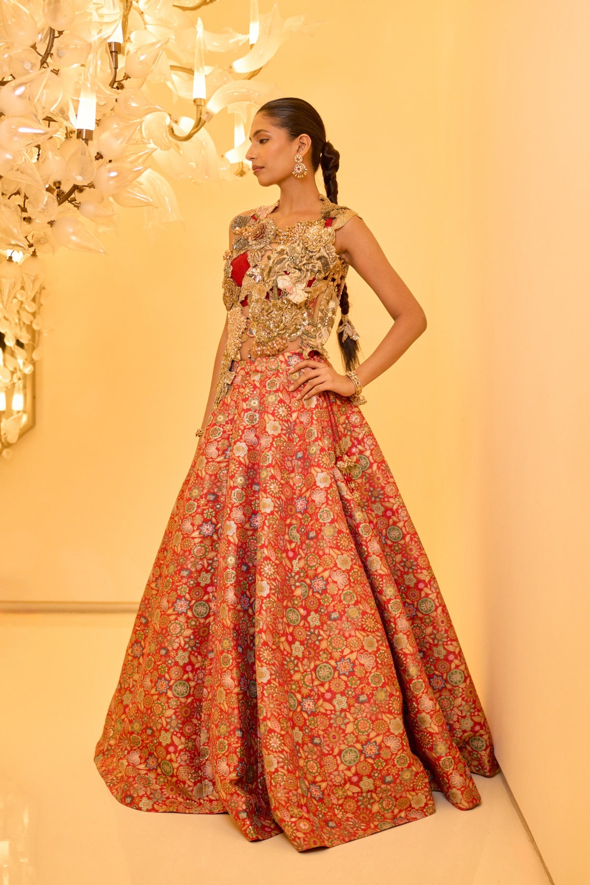 BROCADE SKIRT SET
