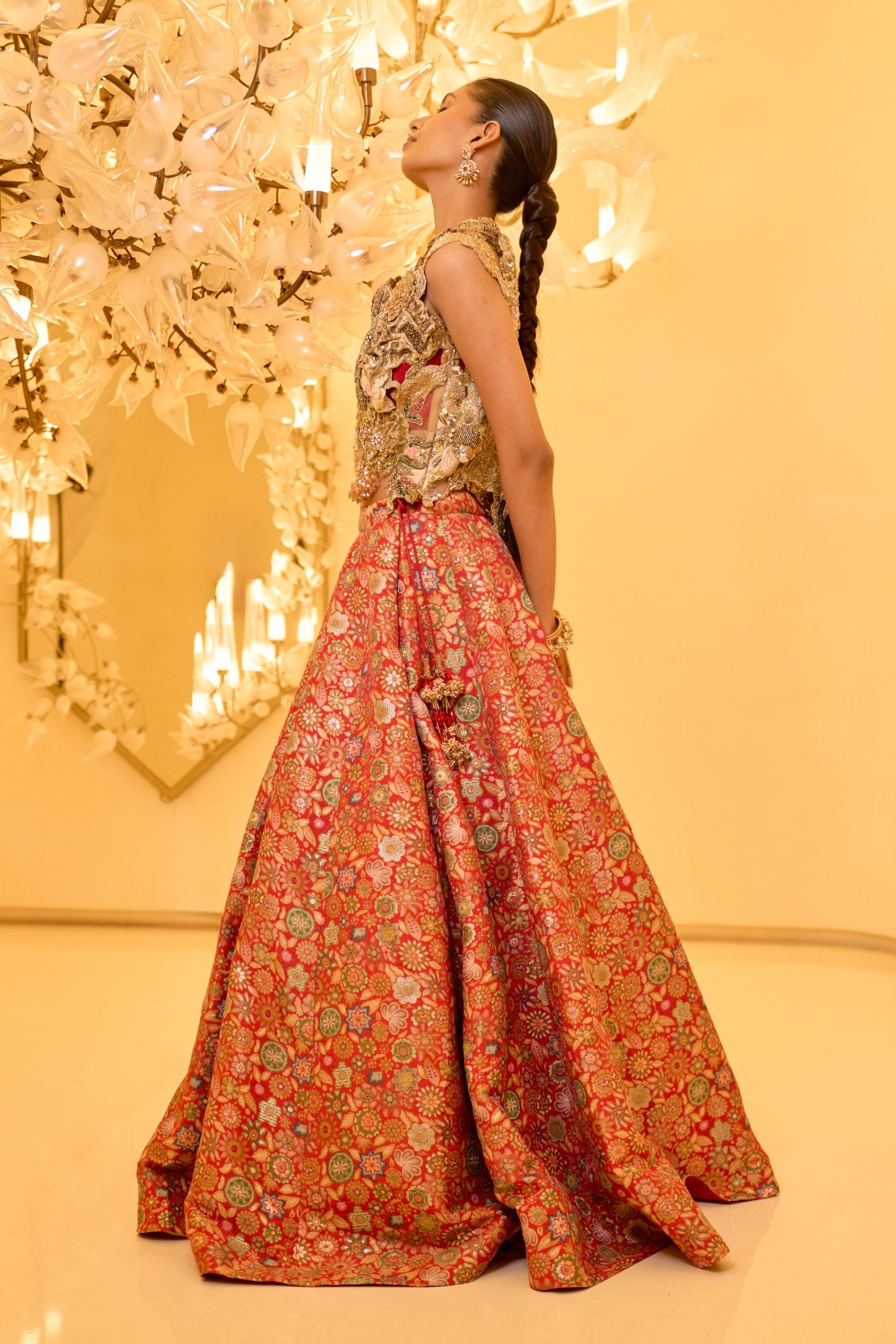 BROCADE SKIRT SET