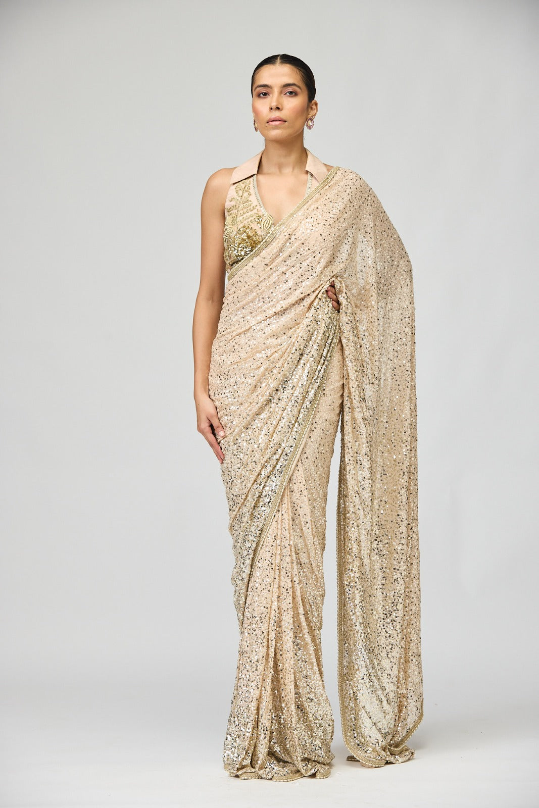 GGT EMBELLISHED SAREE SET