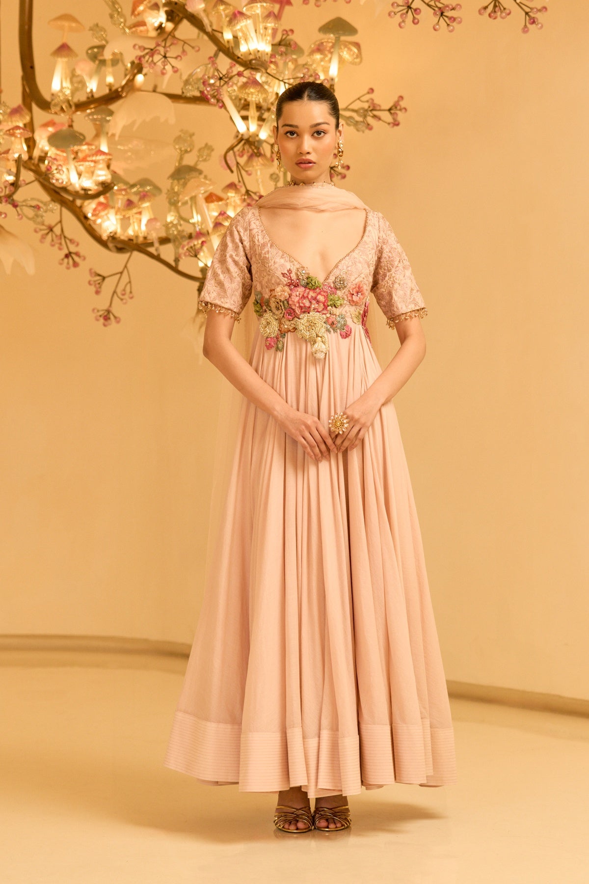 ETHEREAL BLOOM ANARKALI SET