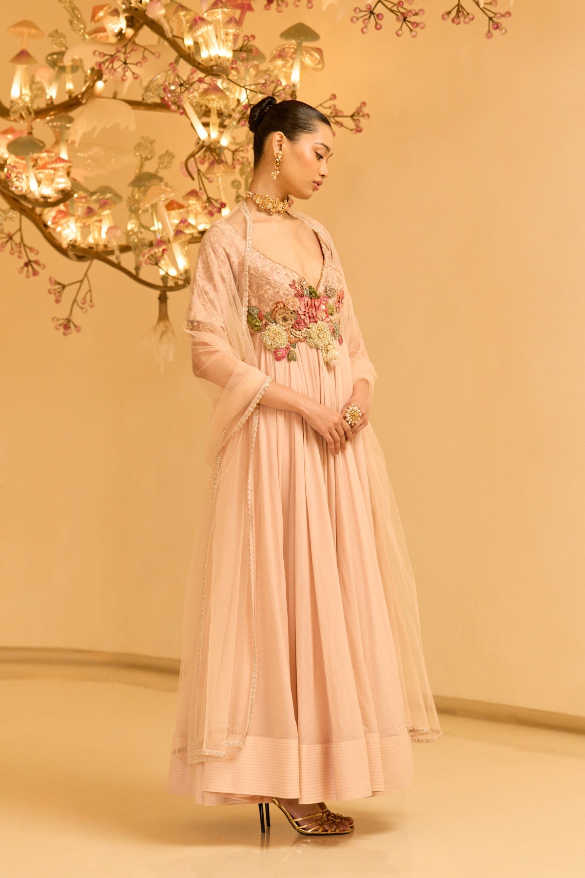 ETHEREAL BLOOM ANARKALI SET