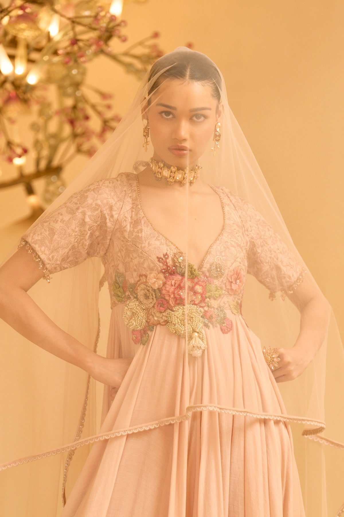 ETHEREAL BLOOM ANARKALI SET