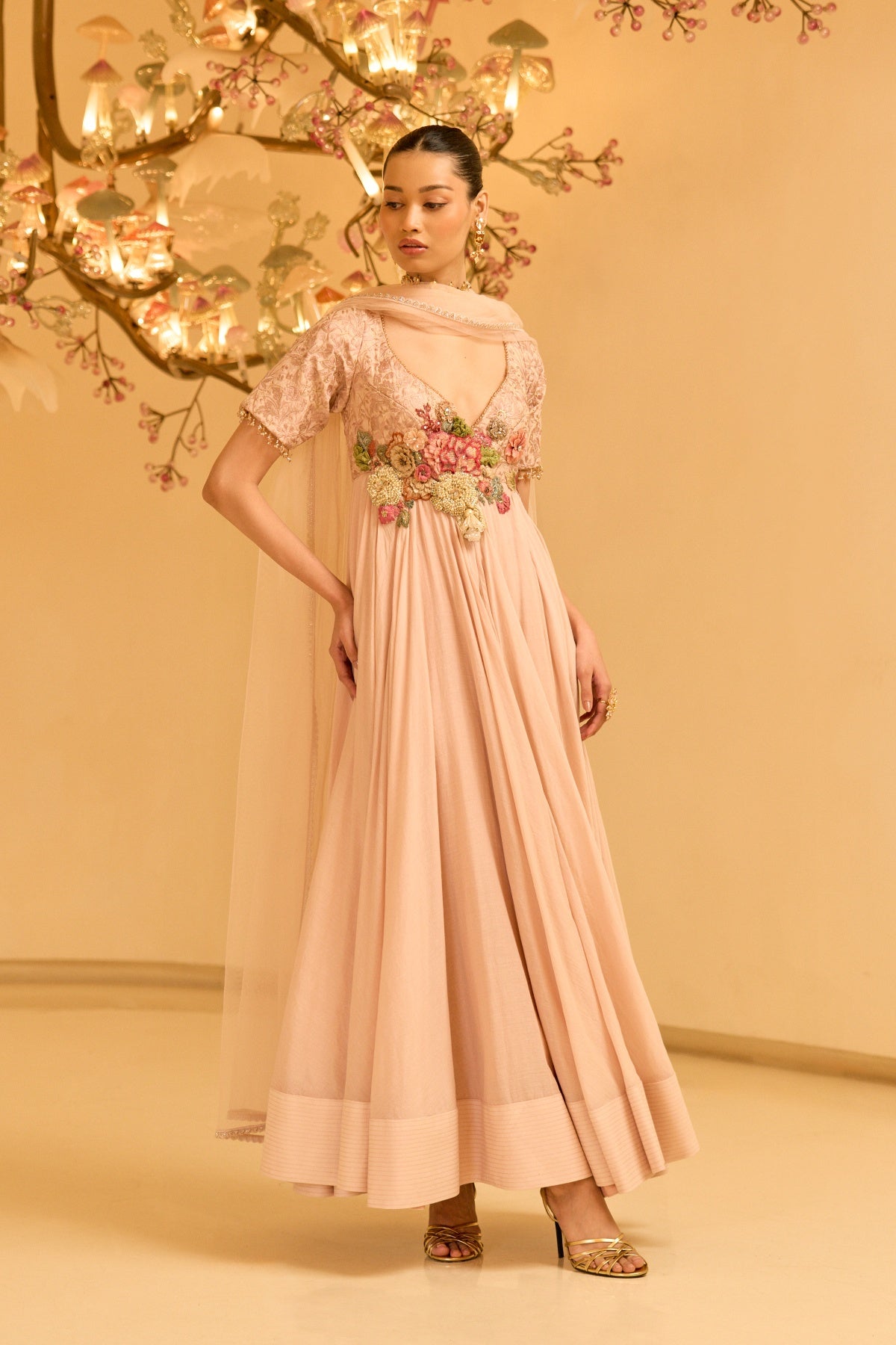 ETHEREAL BLOOM ANARKALI SET
