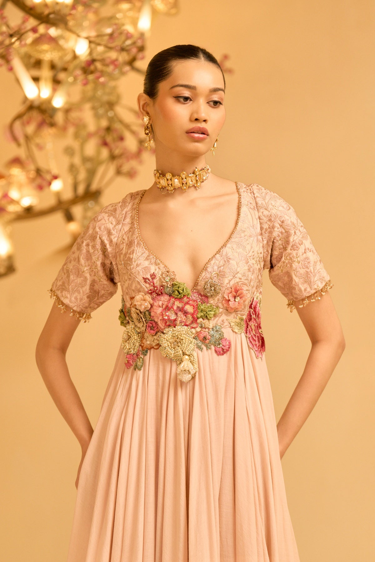 ETHEREAL BLOOM ANARKALI SET