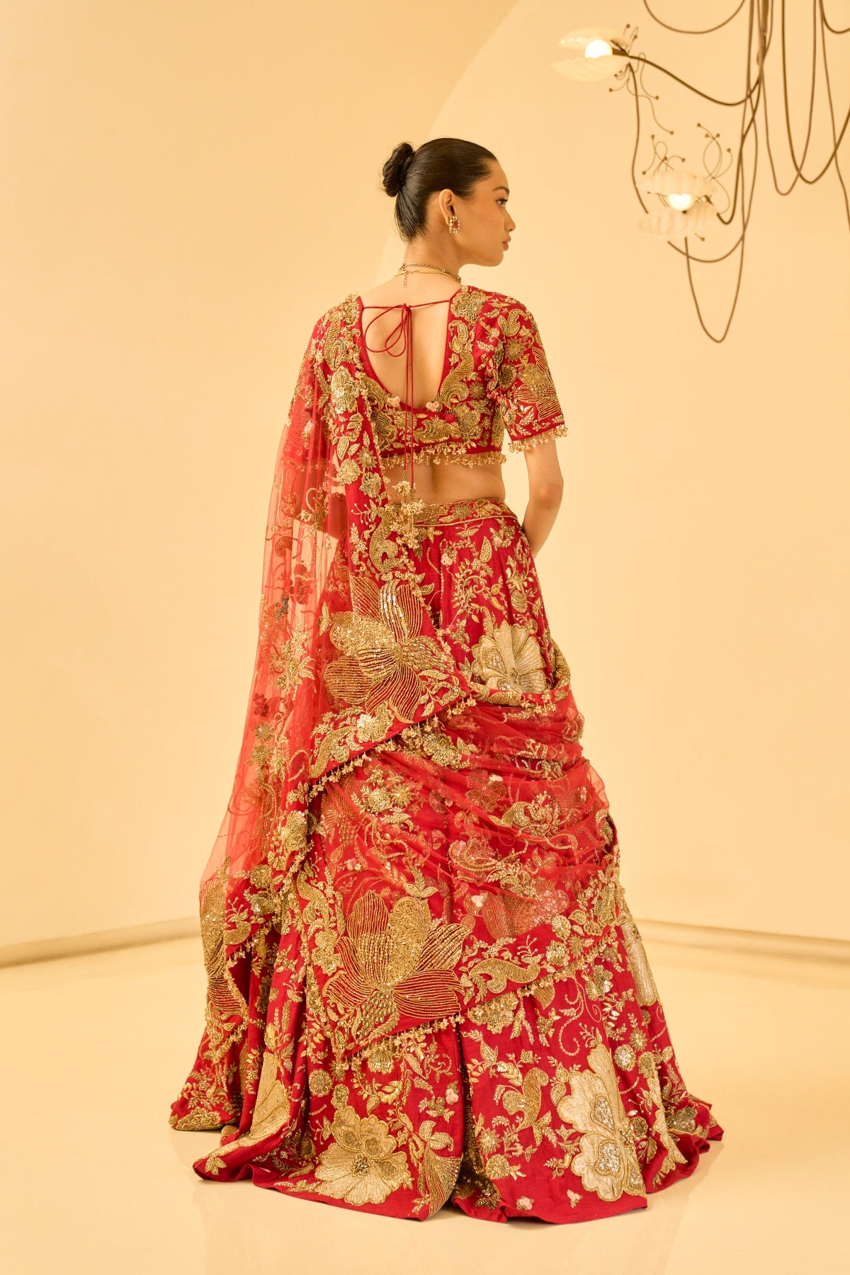 FLORAL BRIDAL LEHENGA SET