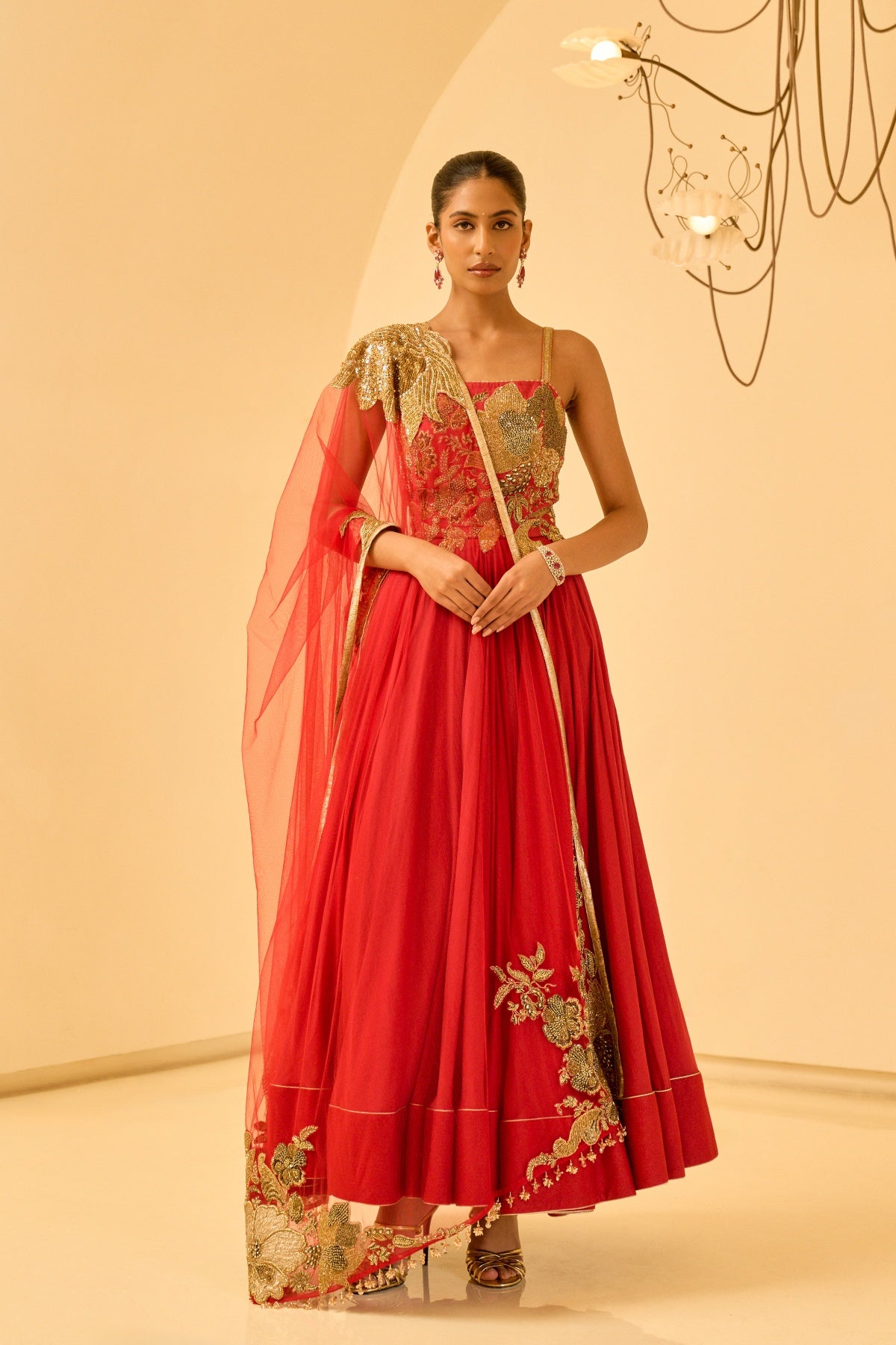 FLORAL EMBELLISHED ANARKALI SET