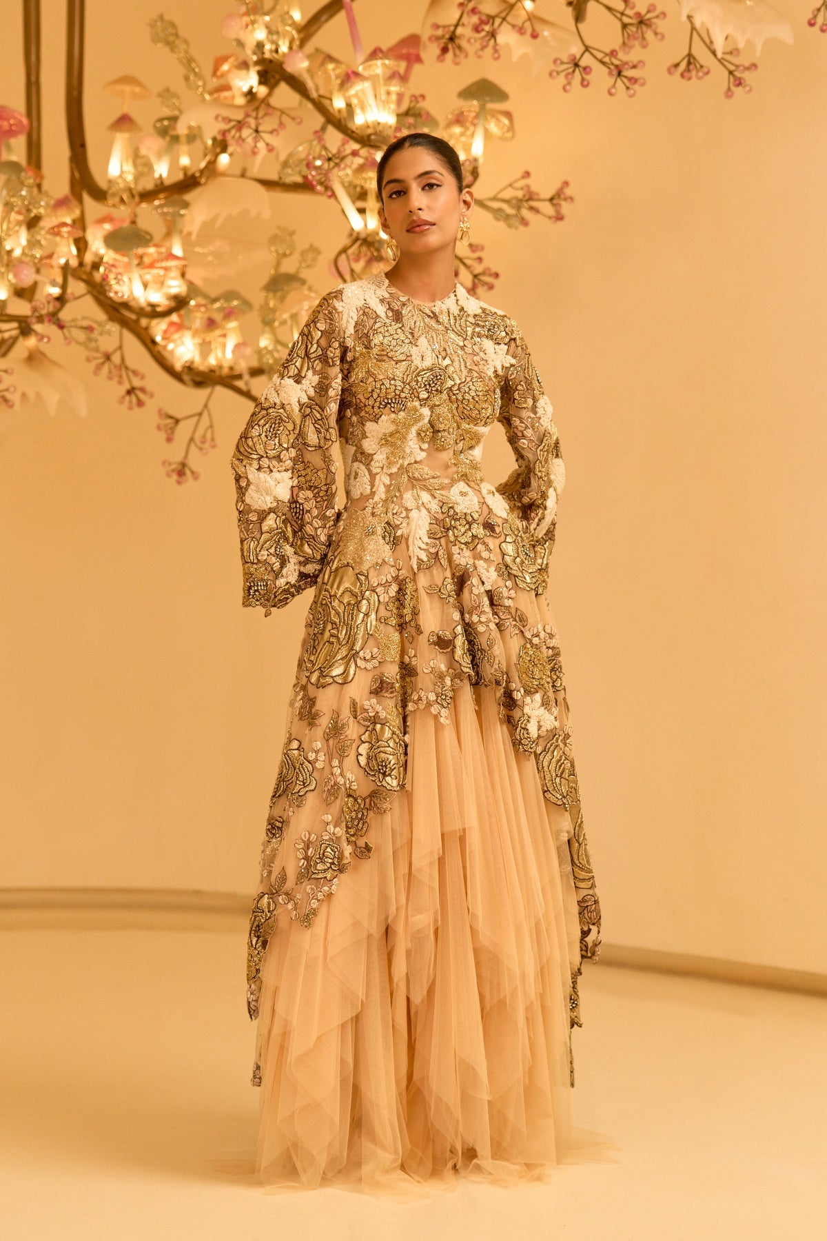 GILDED BOTANICAL SKIRT SET
