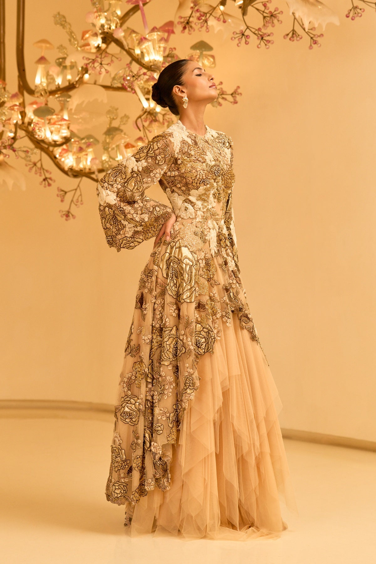 GILDED BOTANICAL SKIRT SET