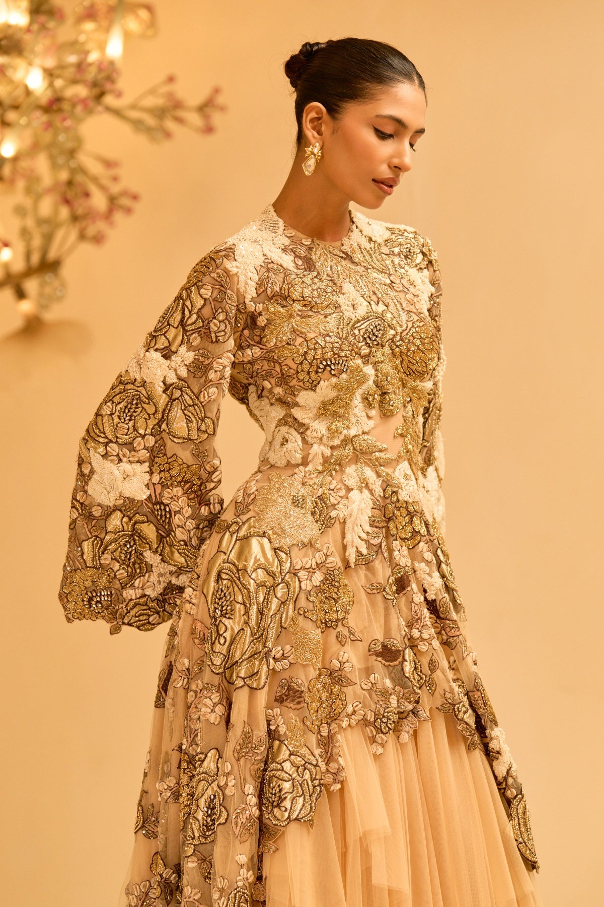 GILDED BOTANICAL SKIRT SET